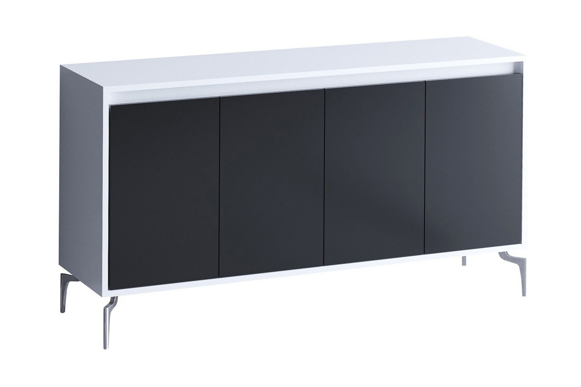 sideboard 40x140 cm - natur/svart