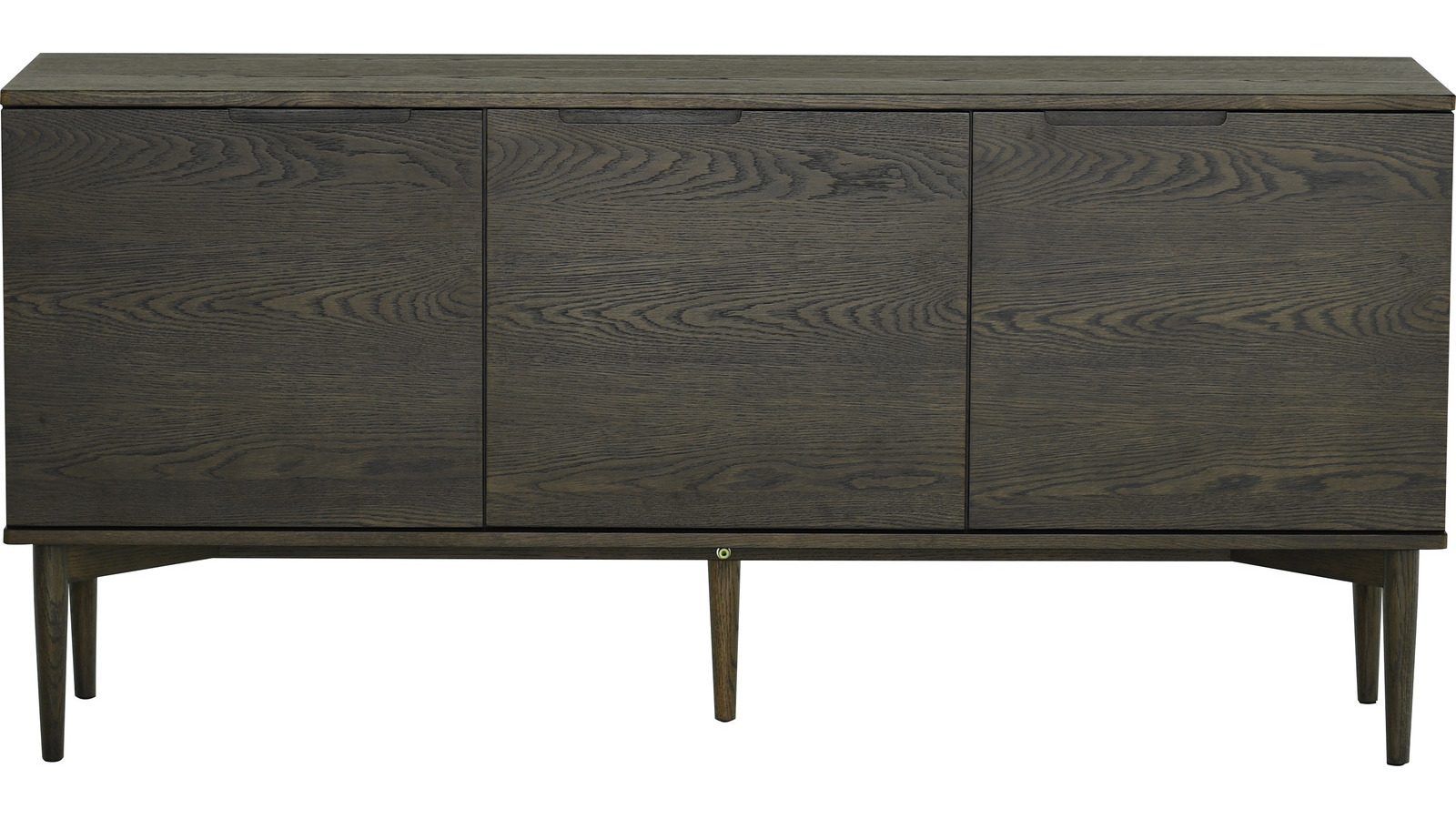 Sideboard Nordal 3 Dörrar - Brunlackad ek med vitpigmentering