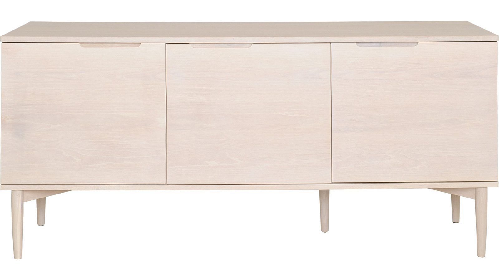 Sideboard Nordal 3 Dörrar - Brunlackad ekfaner