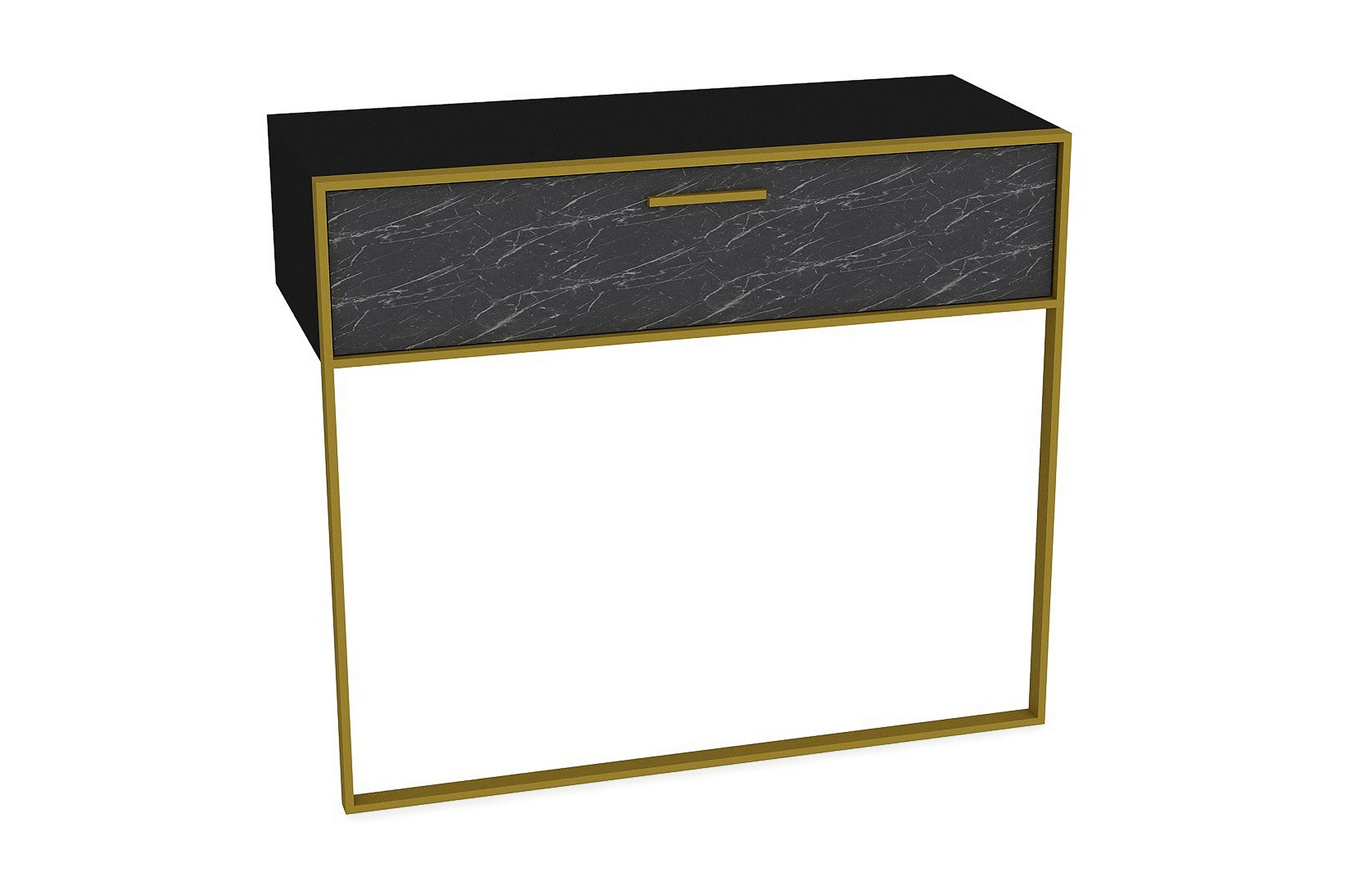 Sideboard Pewo 90 cm GuldSvart