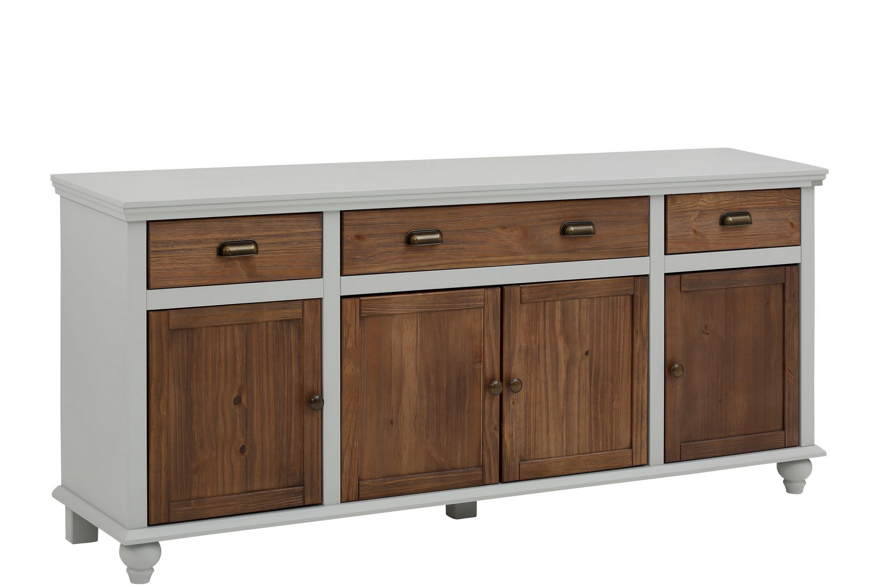 Skänk Aislinn 175x38 cm GråBrun