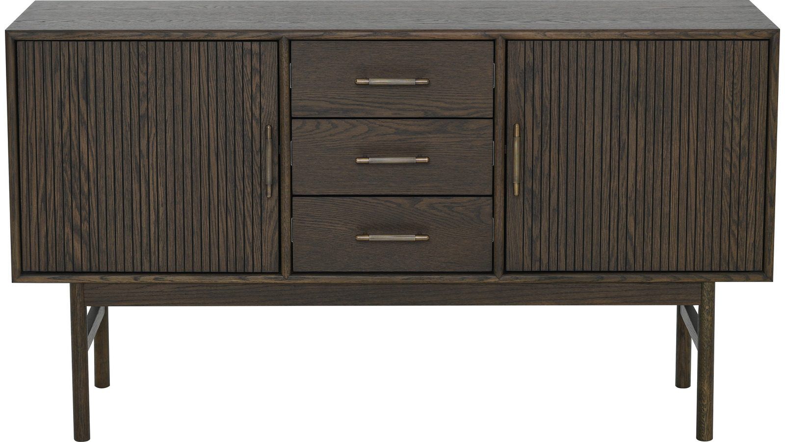 Sideboard Porsvik - Brunlackad ekfaner