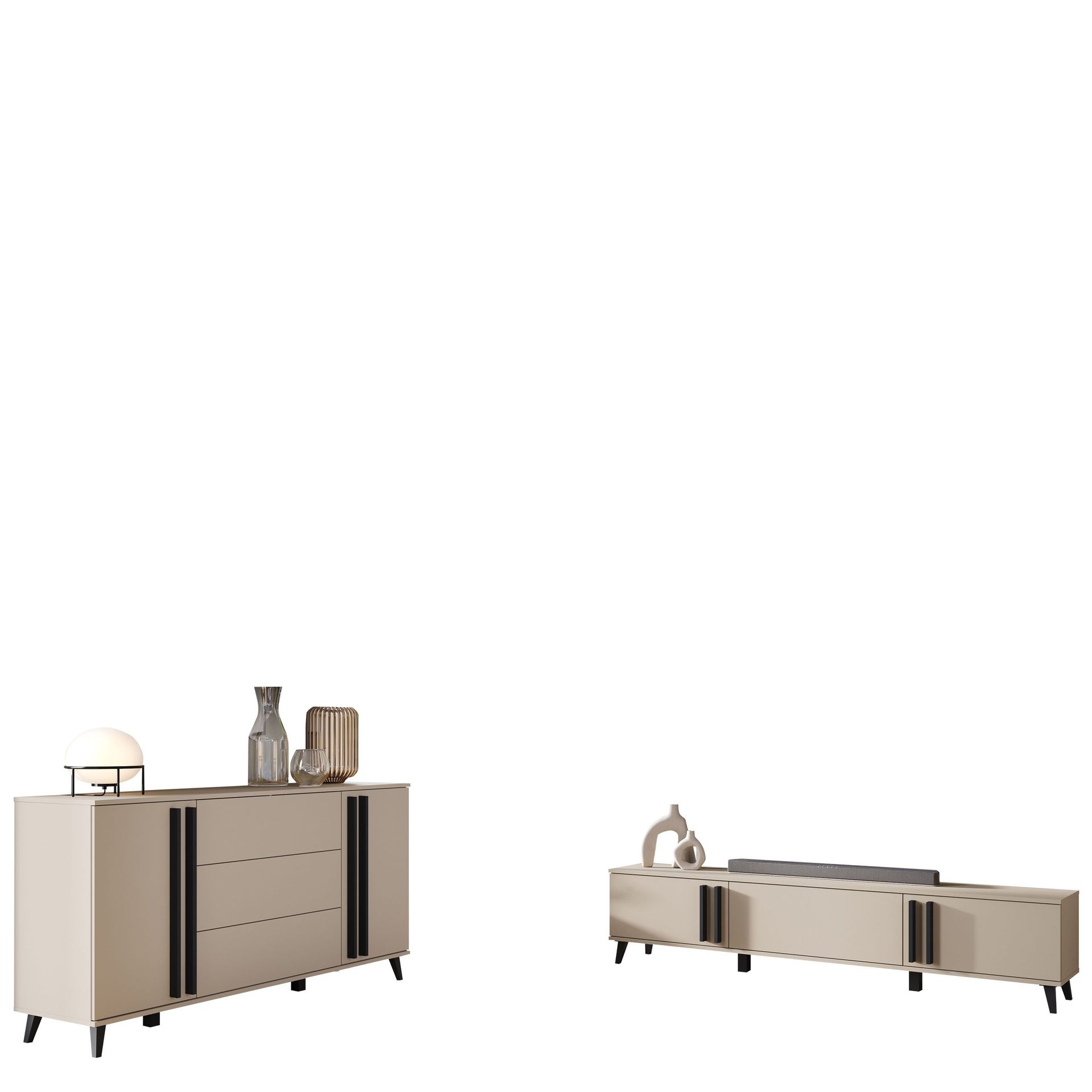 Torvos Möbelset För Vardagsrum - Beige