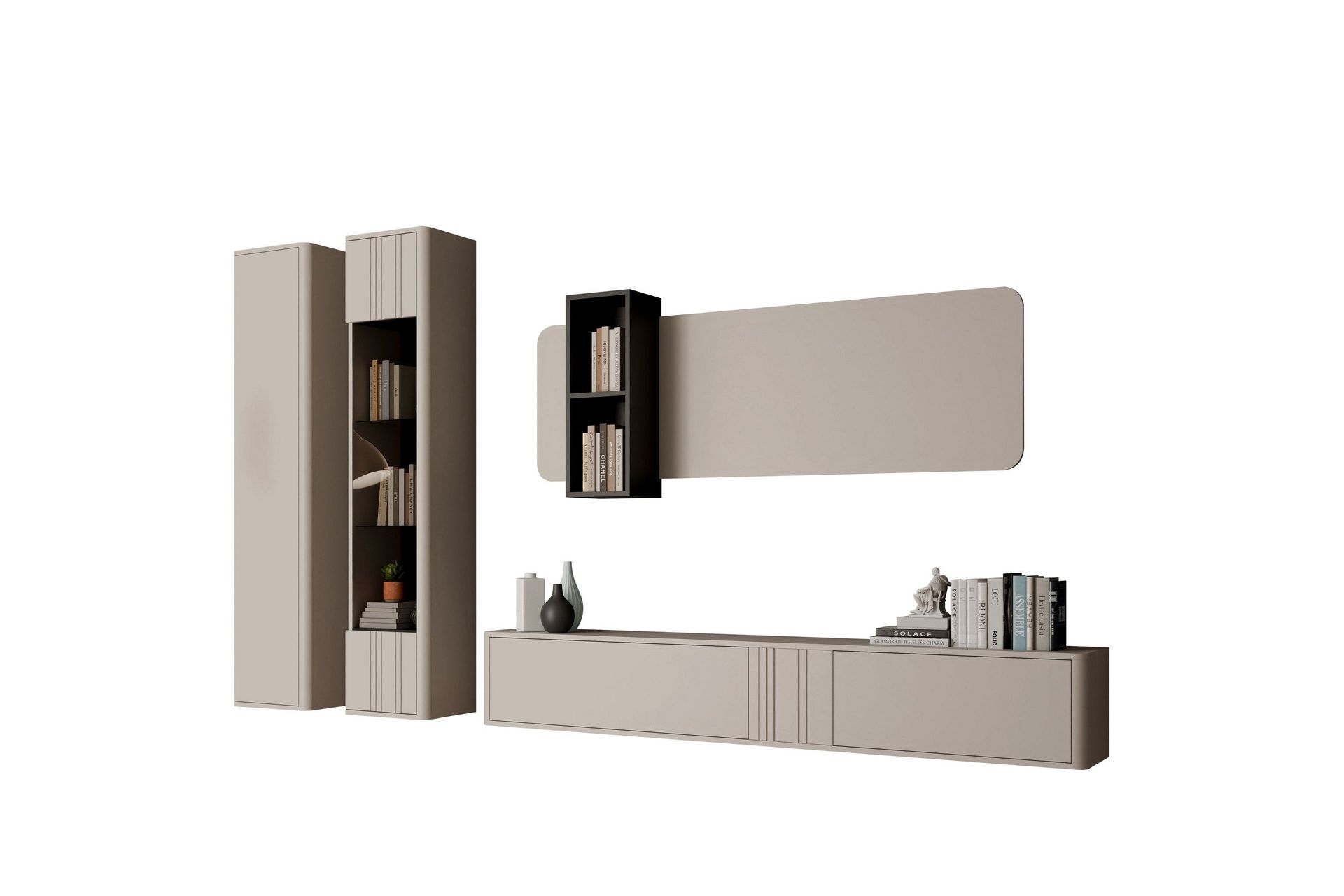 Zalricus Möbelset För Vardagsrum - Beige