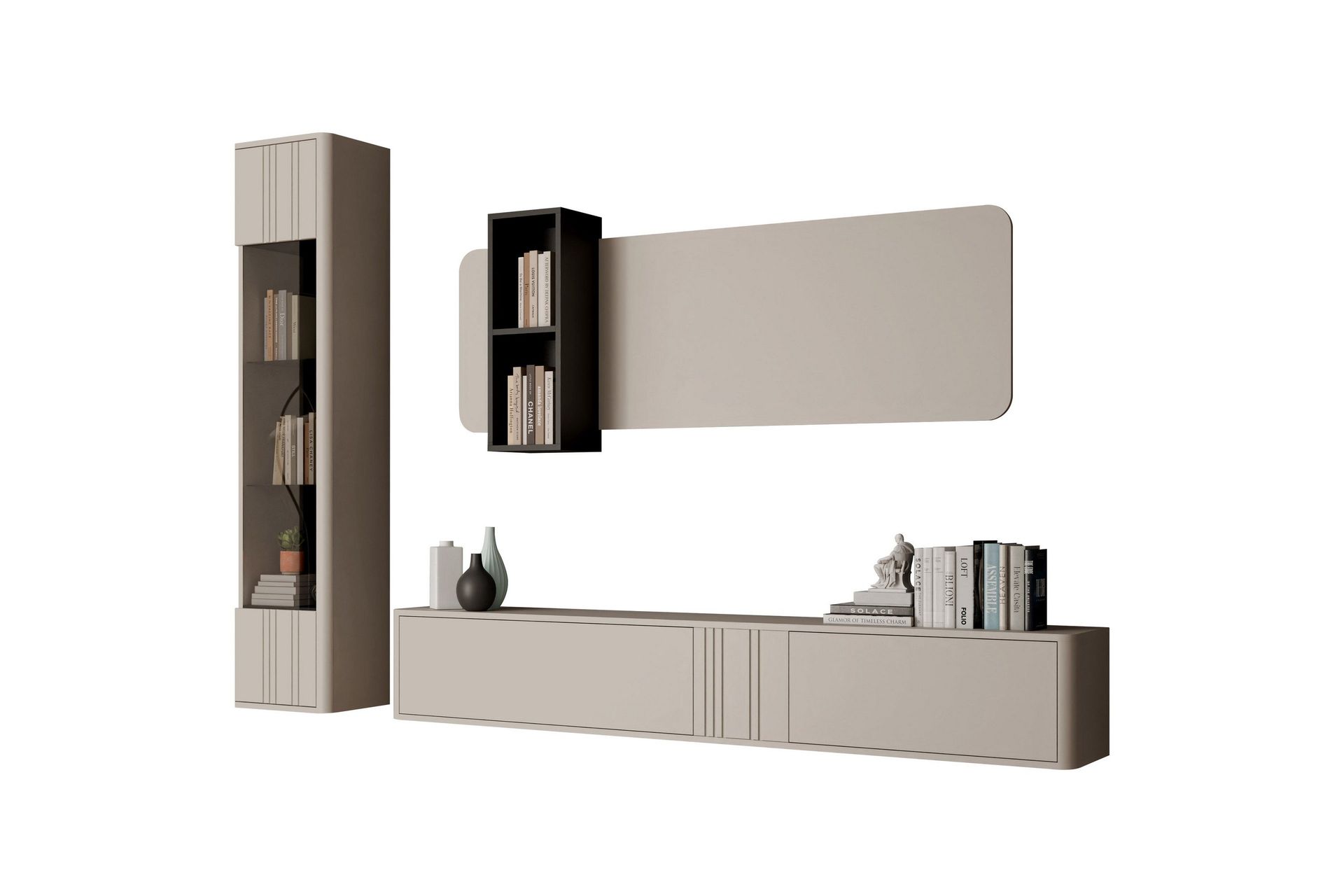 Zalricus Möbelset För Vardagsrum - Beige