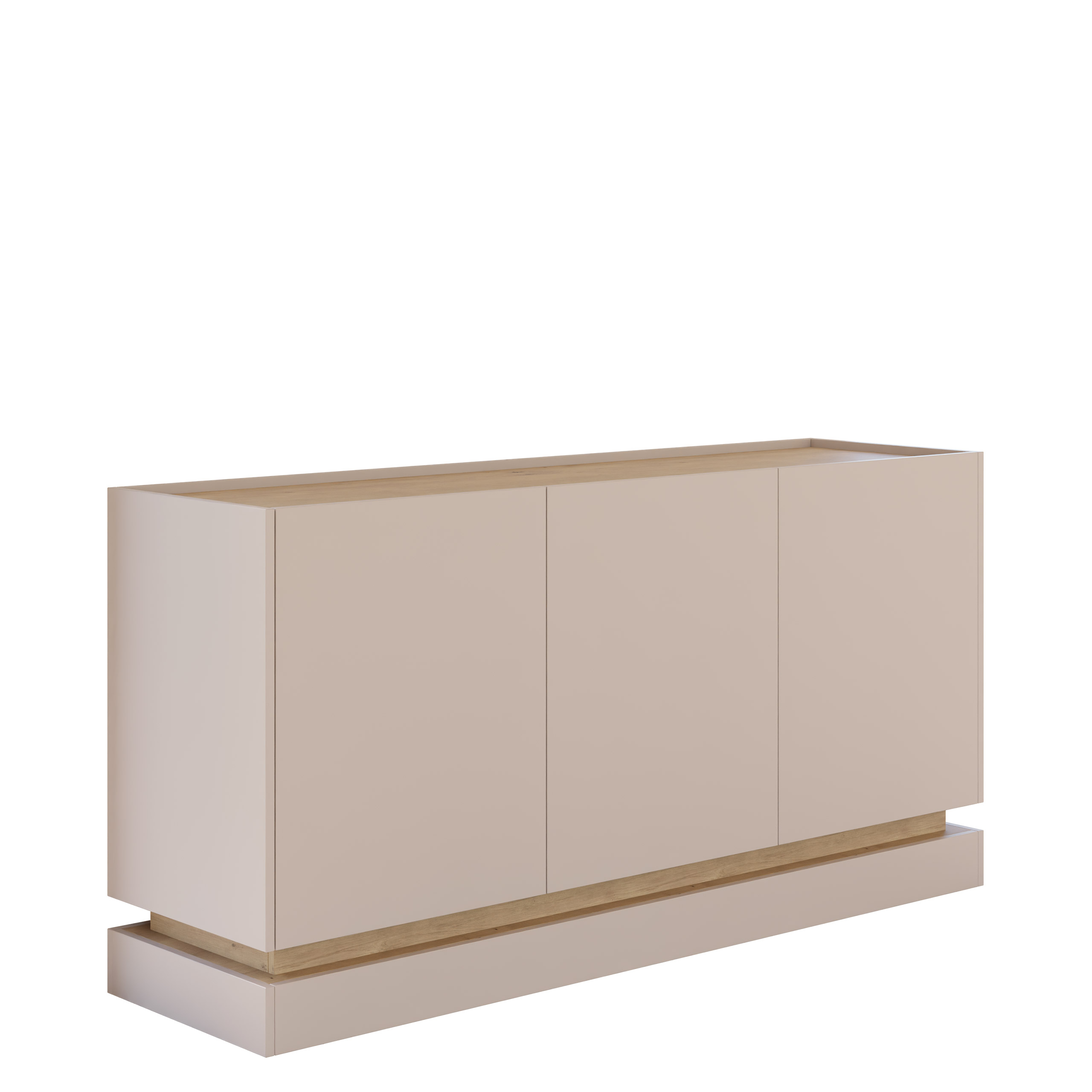 zelric skänk 160x37 cm - beige