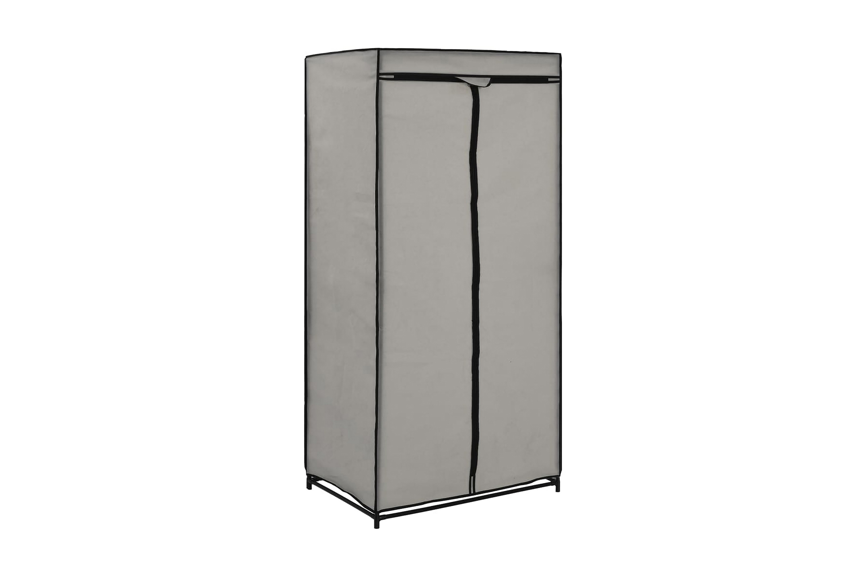 Garderob grå 75x50x160 cm - Grå