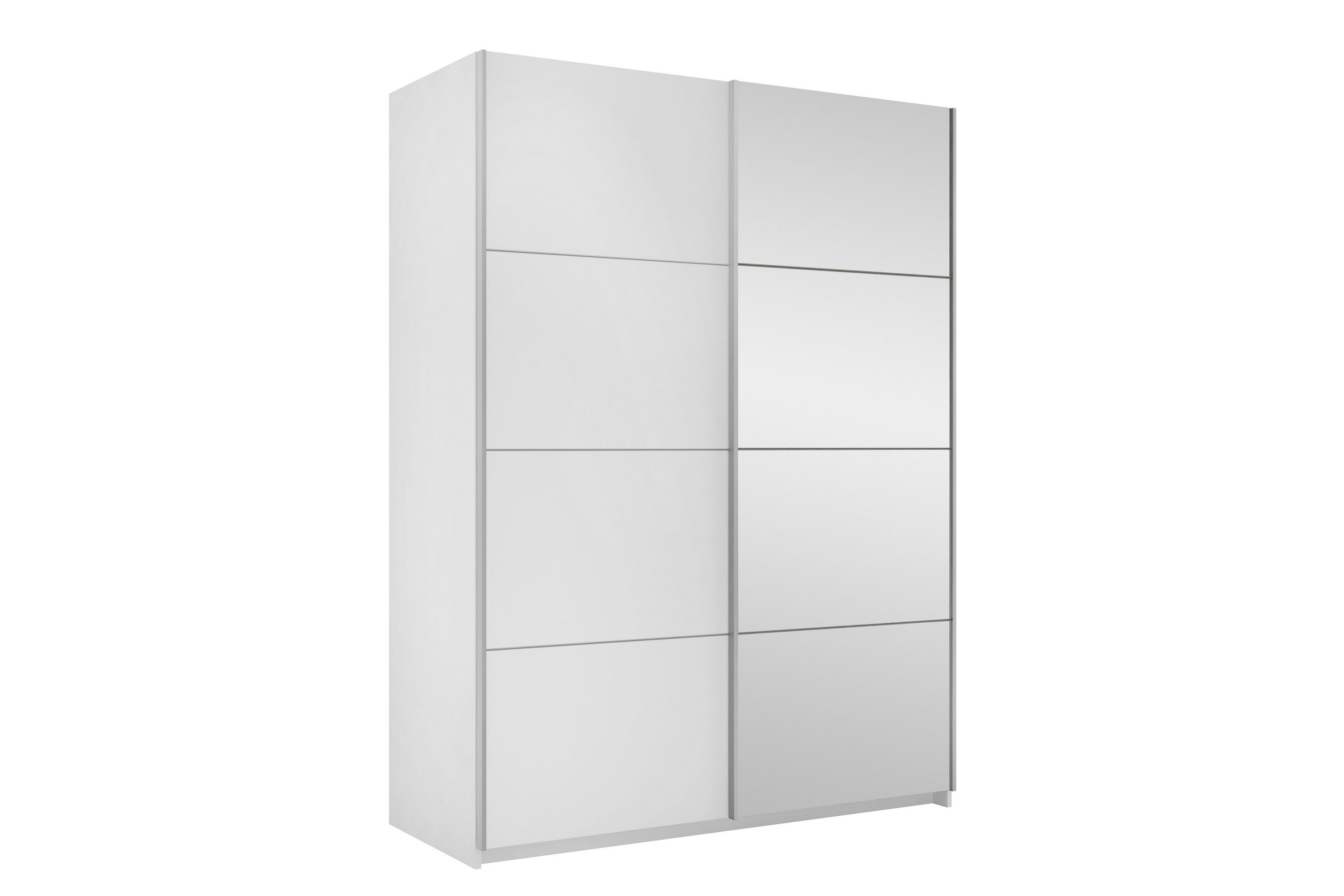 Garderob med Spegel Haparanda 150 cm Vit