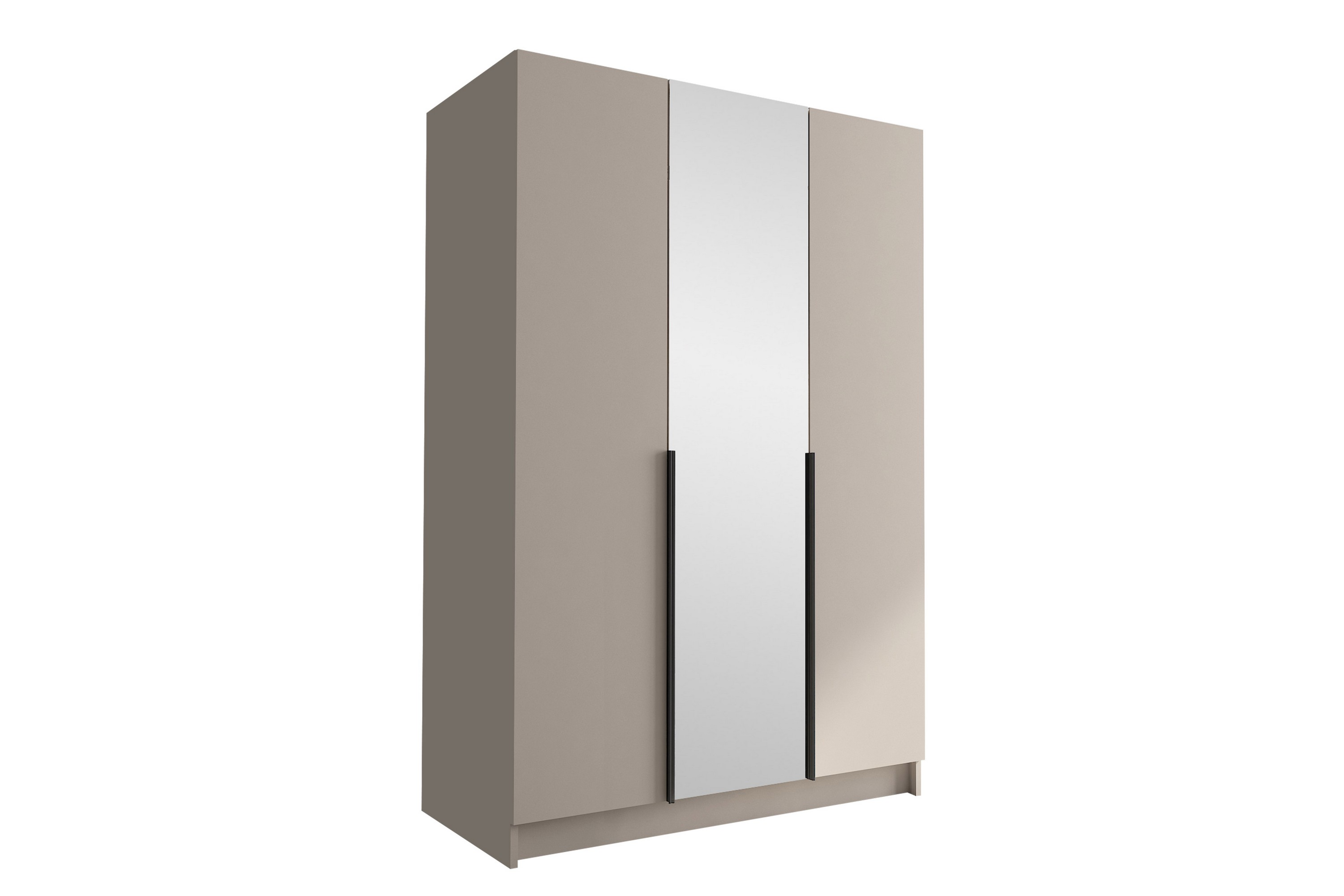 garderob med spegel herrljunga 150 cm - kashmir/svart