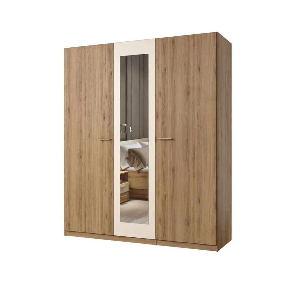 Garderob Vertina 3 D&ouml;rrar 1 Spegel -