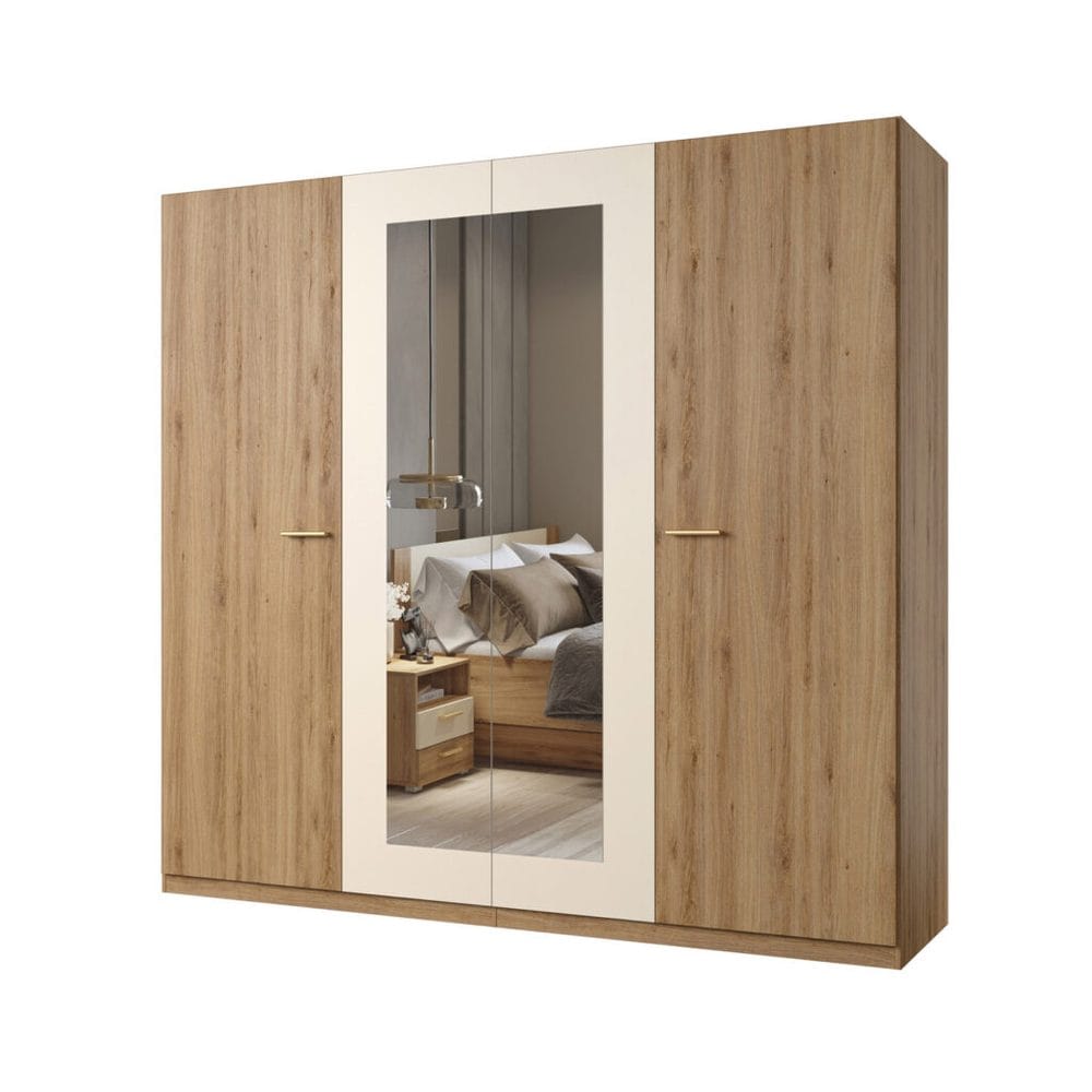 garderob vertina 4 dörrar 2 speglar -