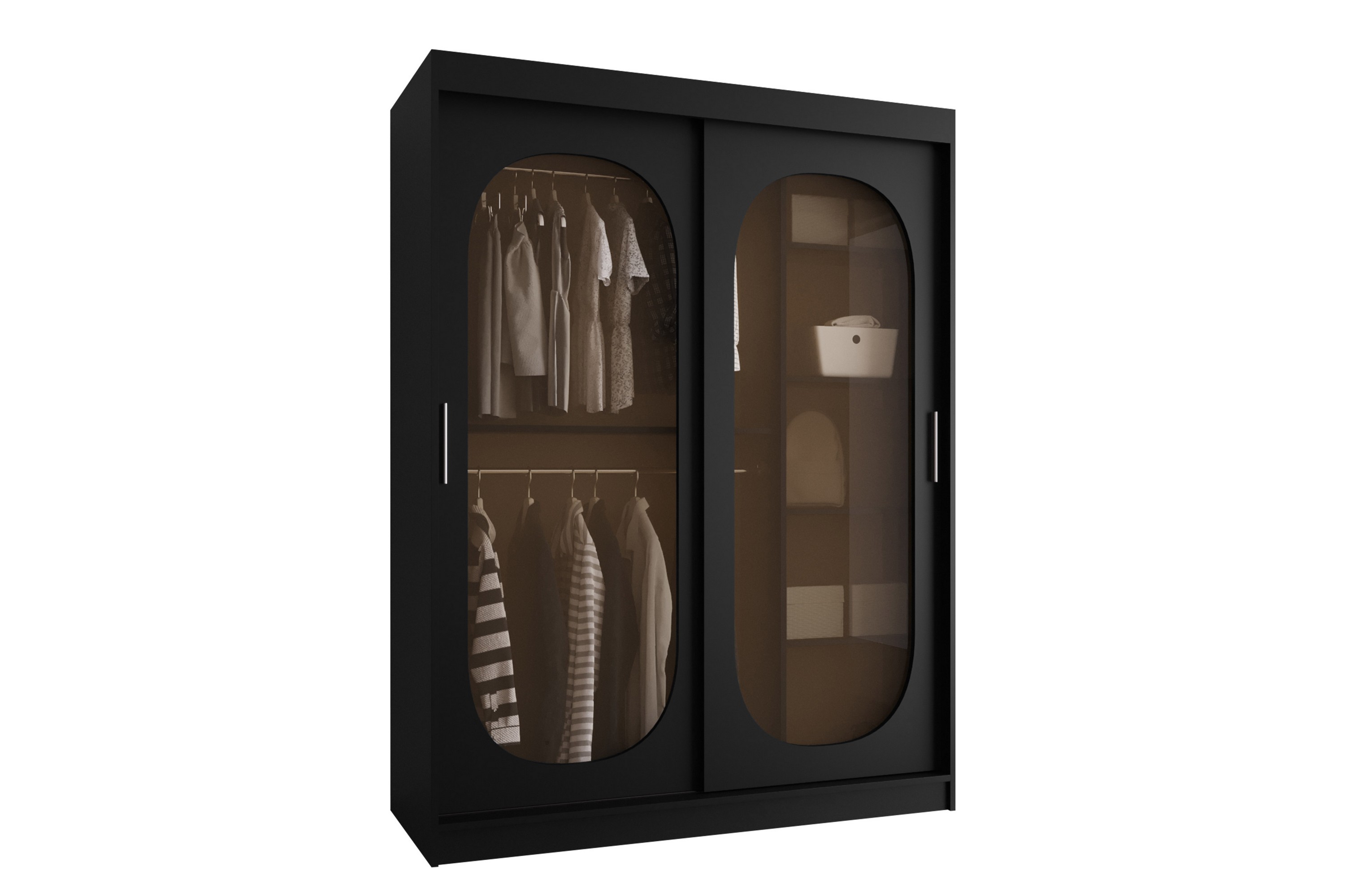 allegra garderob 150x200 cm - grå/grön