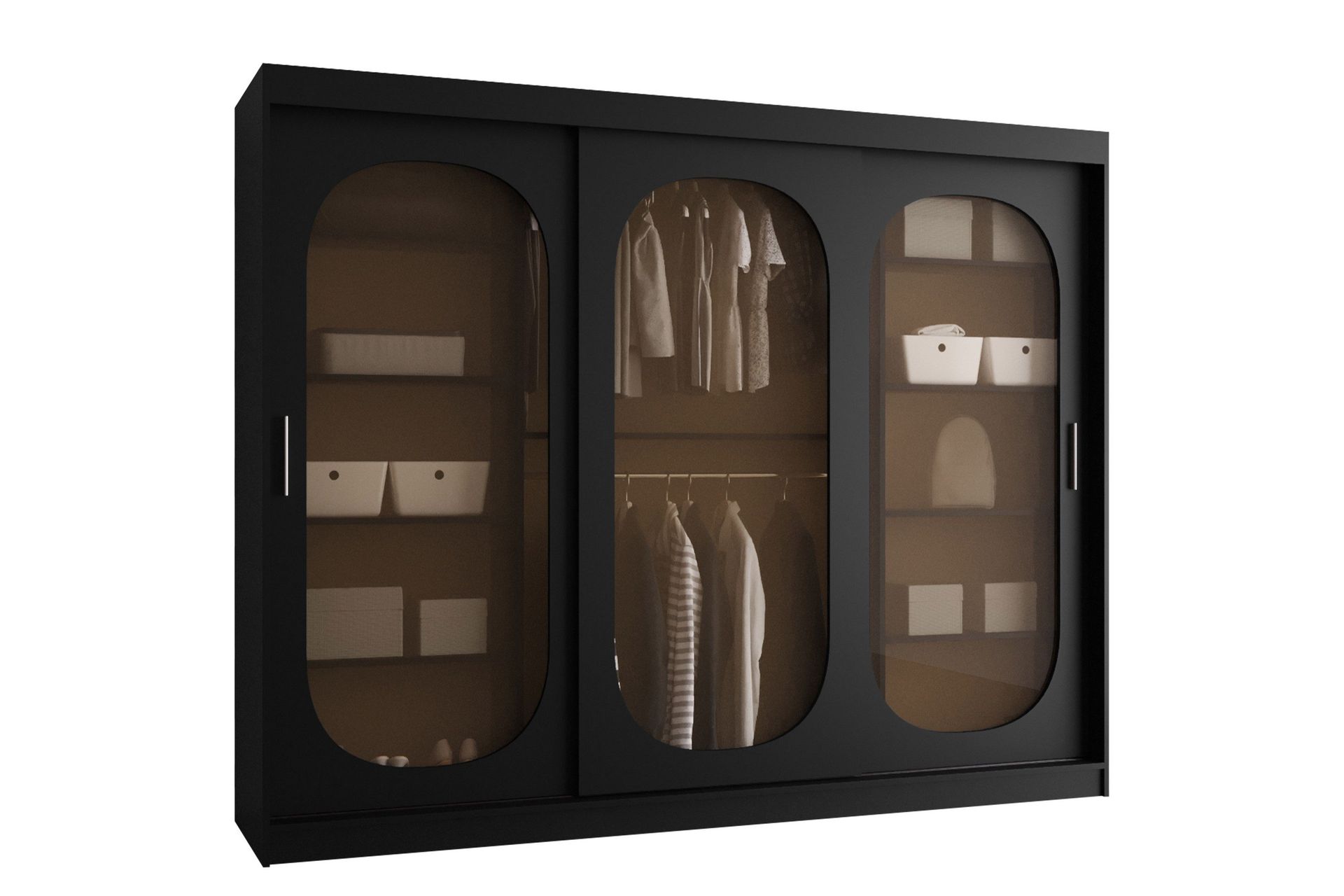 Allegra Garderob 250x200 cm - Svart