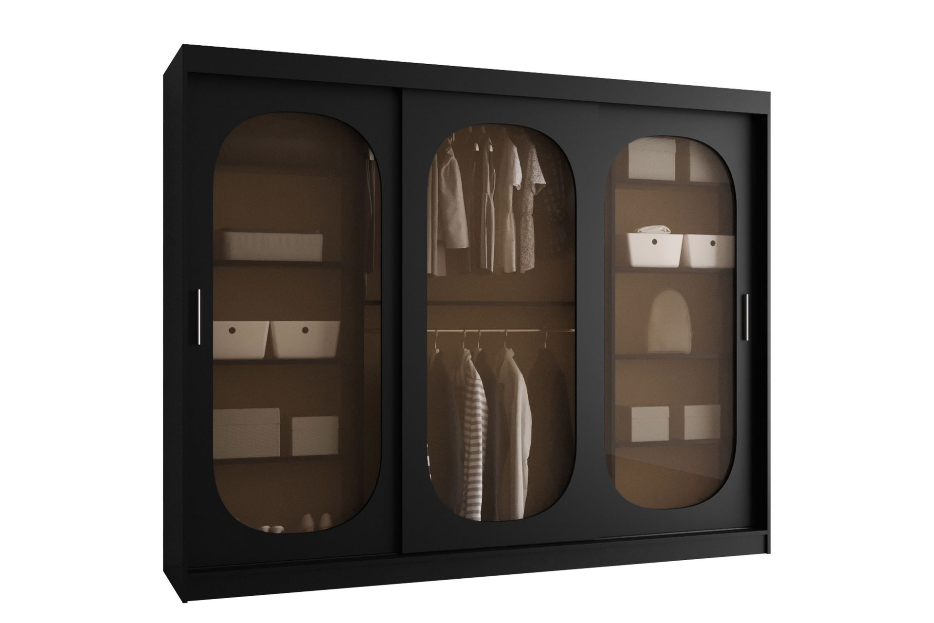 allegra garderob 250x200 cm - svart