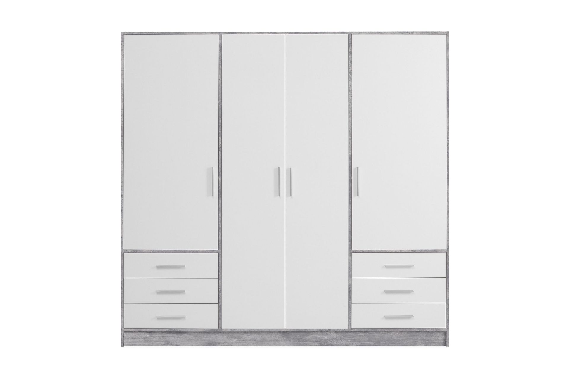 Ashgate Garderob 207 cm - Grå/Vit