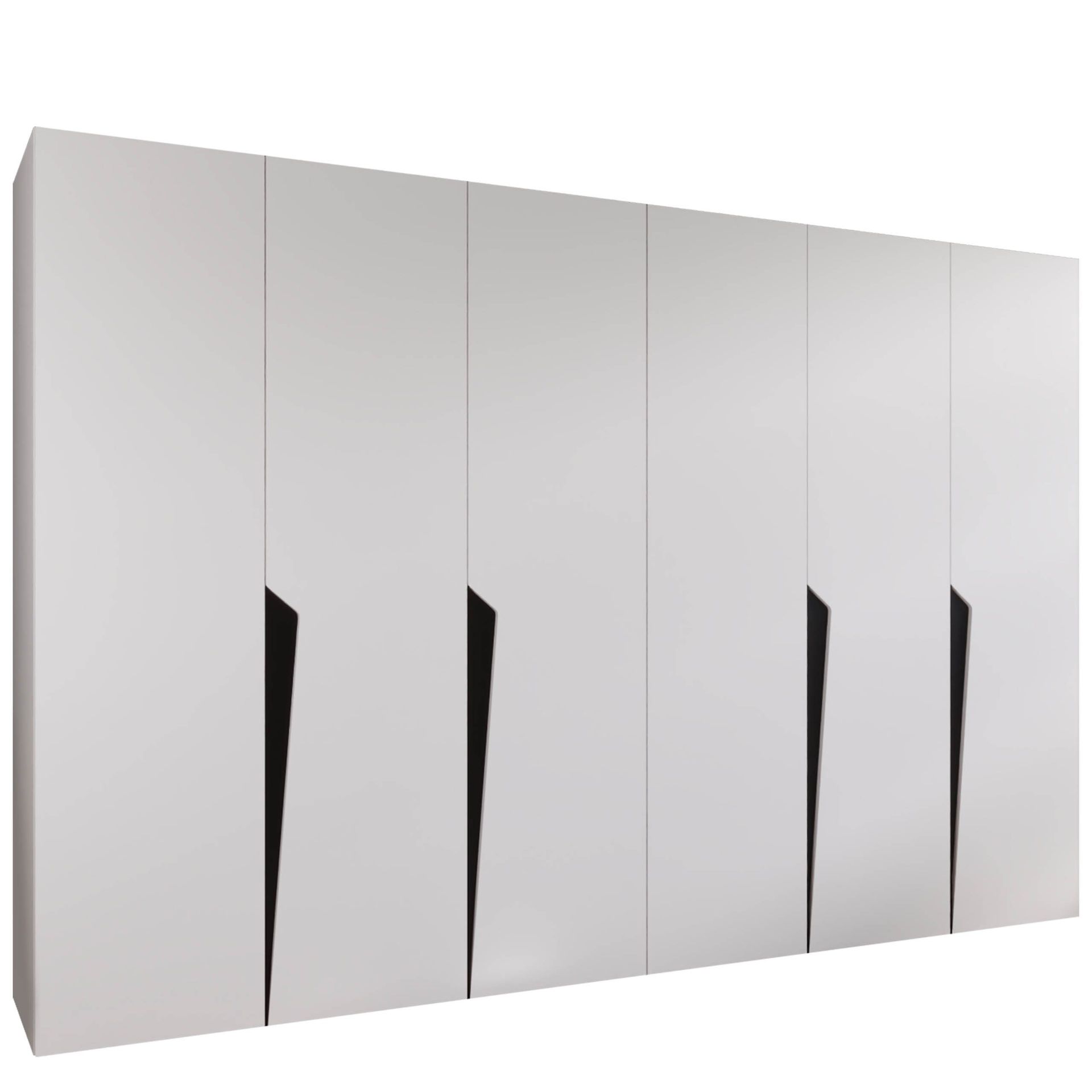 Barile Garderob 300 cm - vit, svart