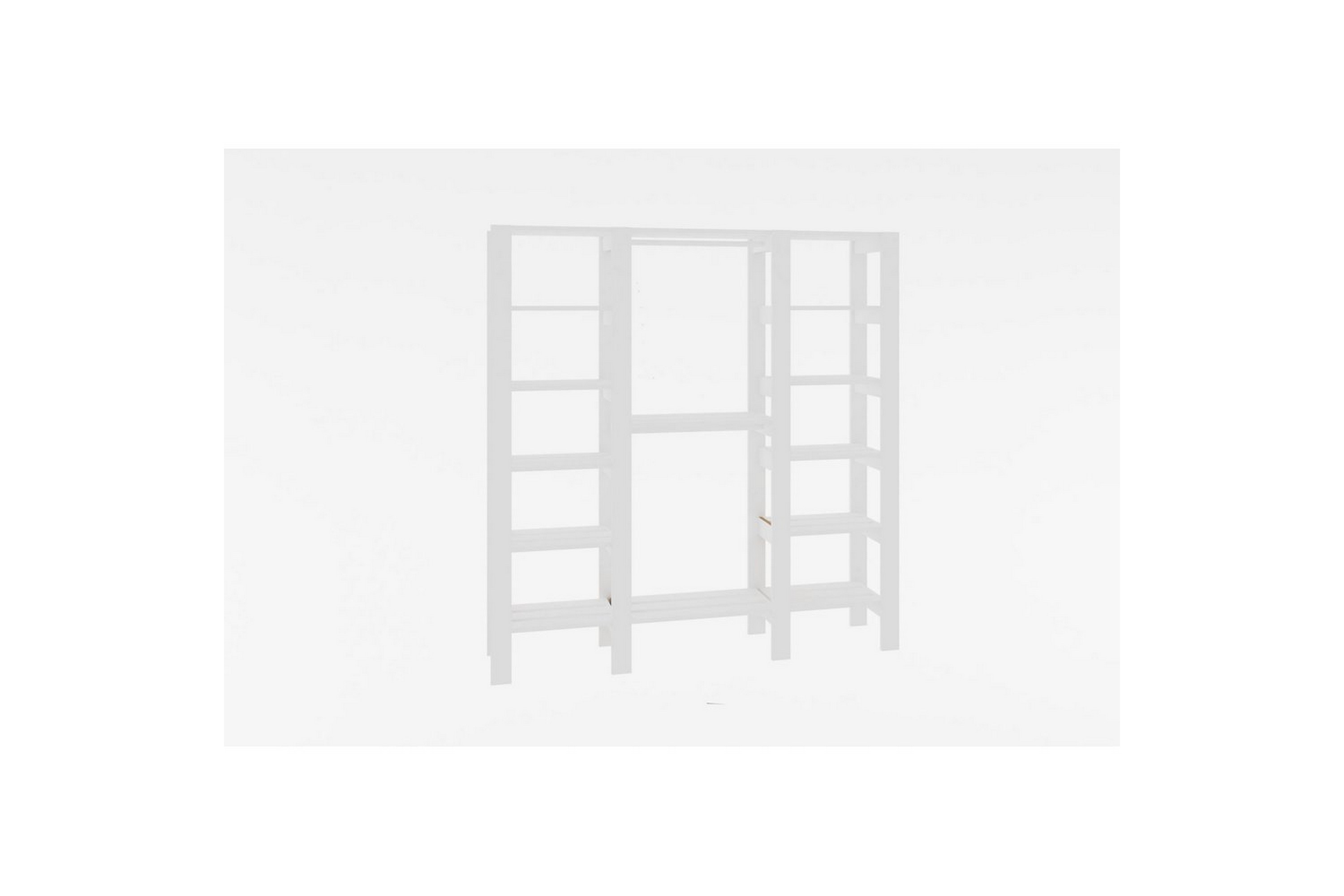 bertoaria garderob 161x180 cm - vit