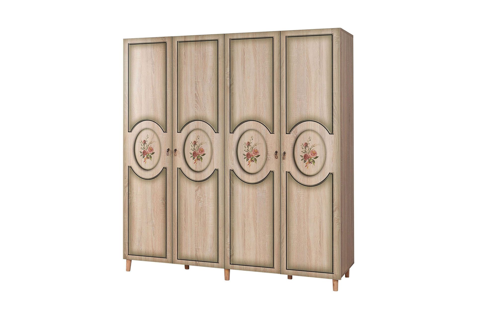 brokind garderob 180 cm - ek/brun