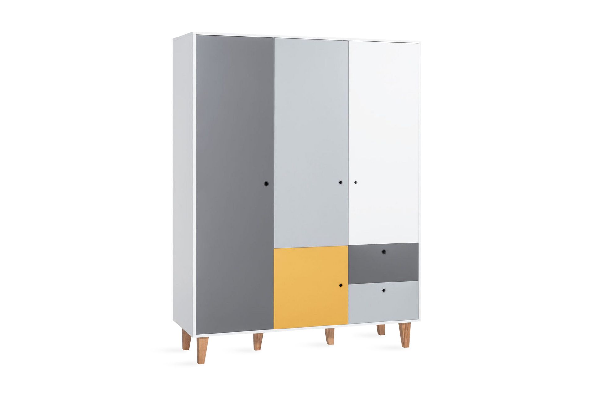 Concept Garderob Vit/M&ouml;rkgr&aring;/R&ouml;d - VOX