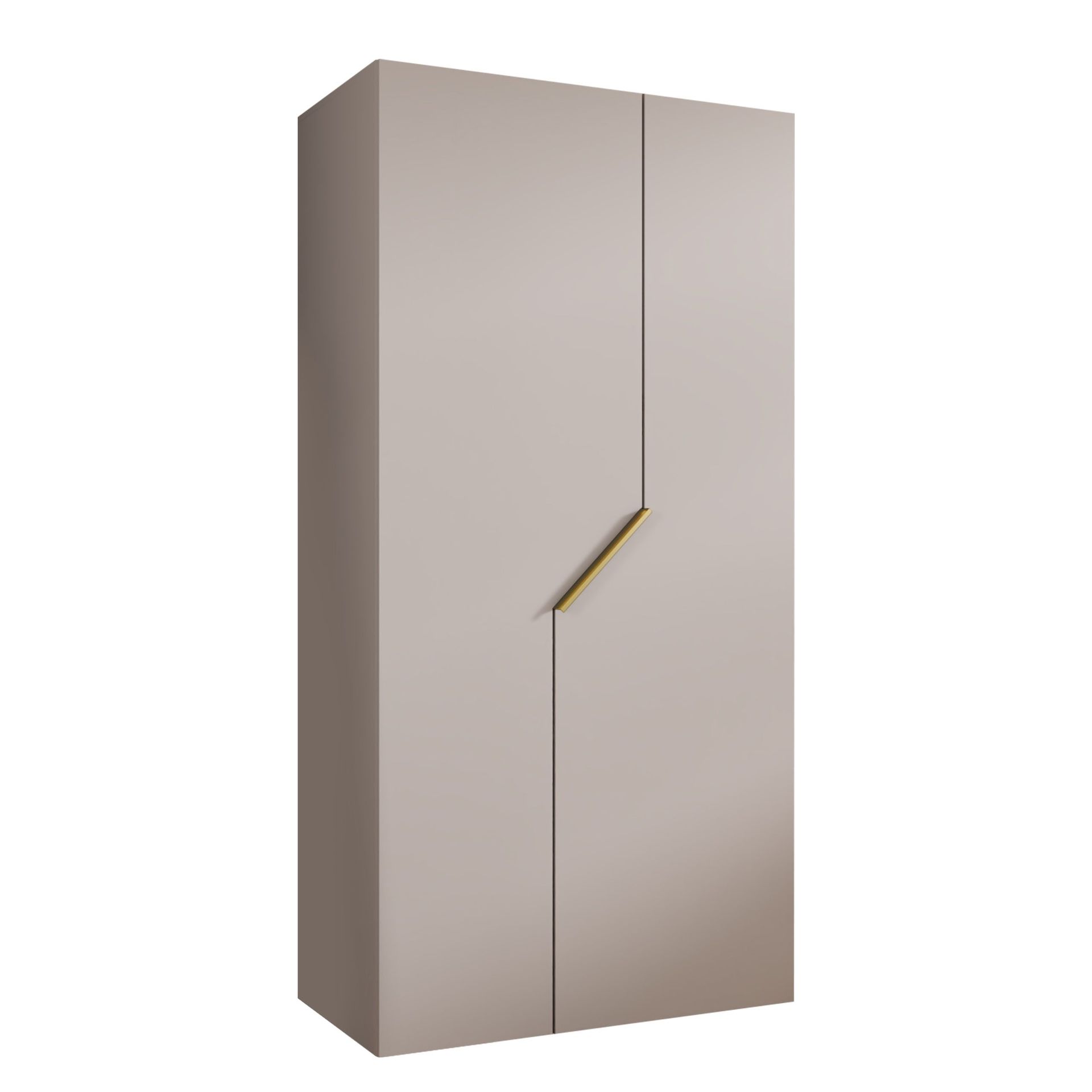 Eikra Garderob 100 cm - cashmere/guld