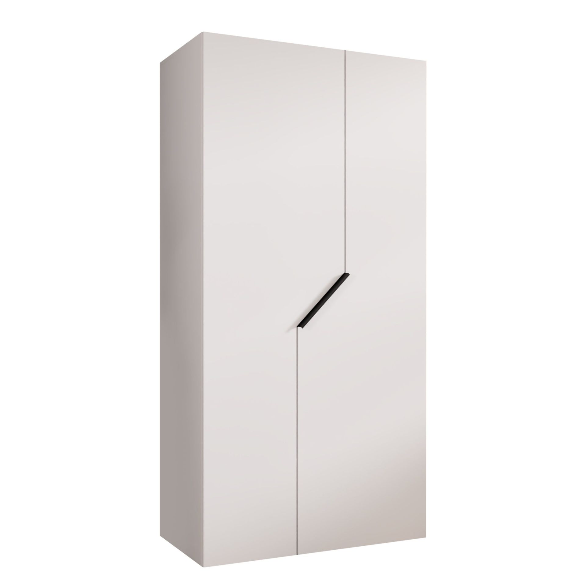 Eikra Garderob 100 cm - Vit, svart