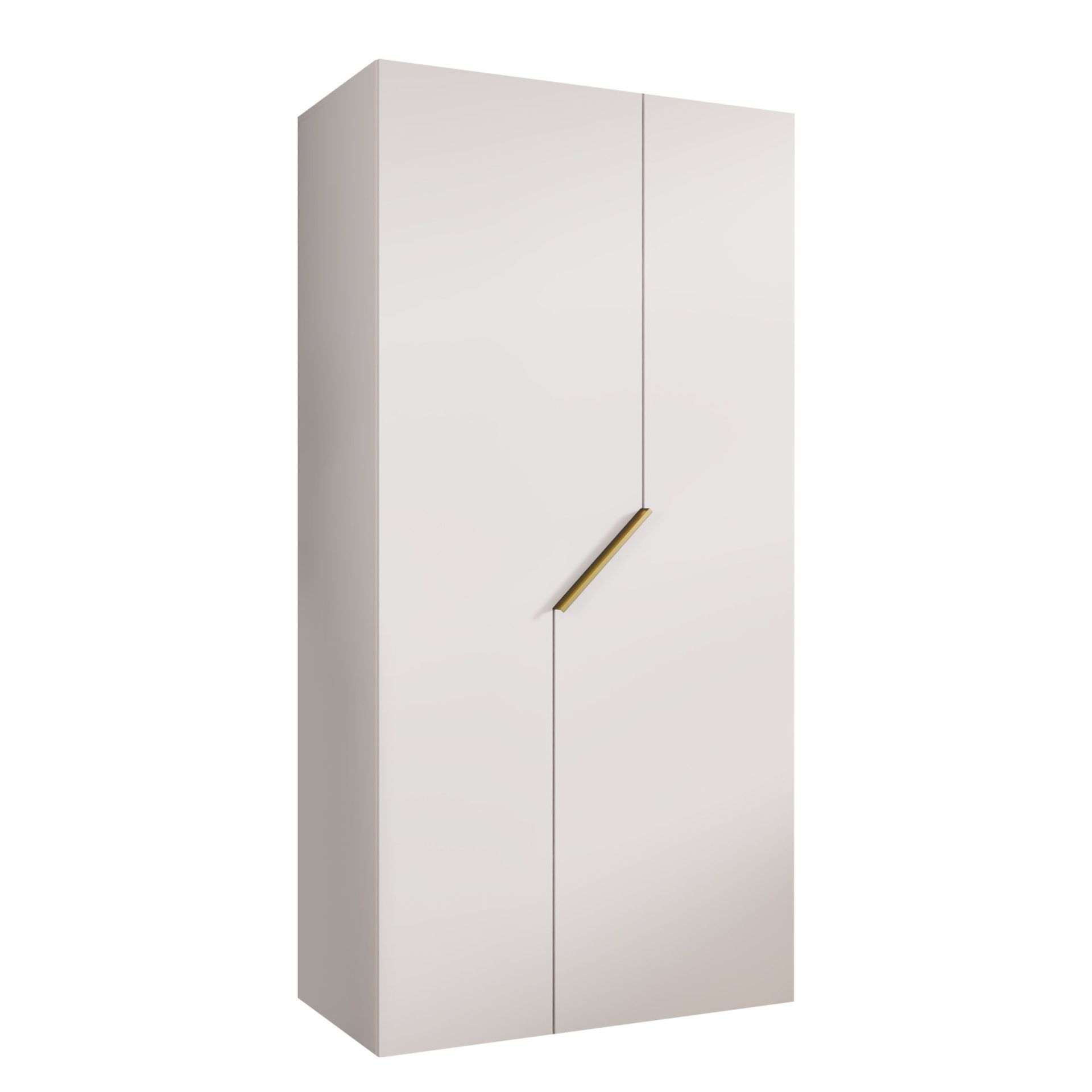 Eikra Garderob 100 cm - Vit/guld