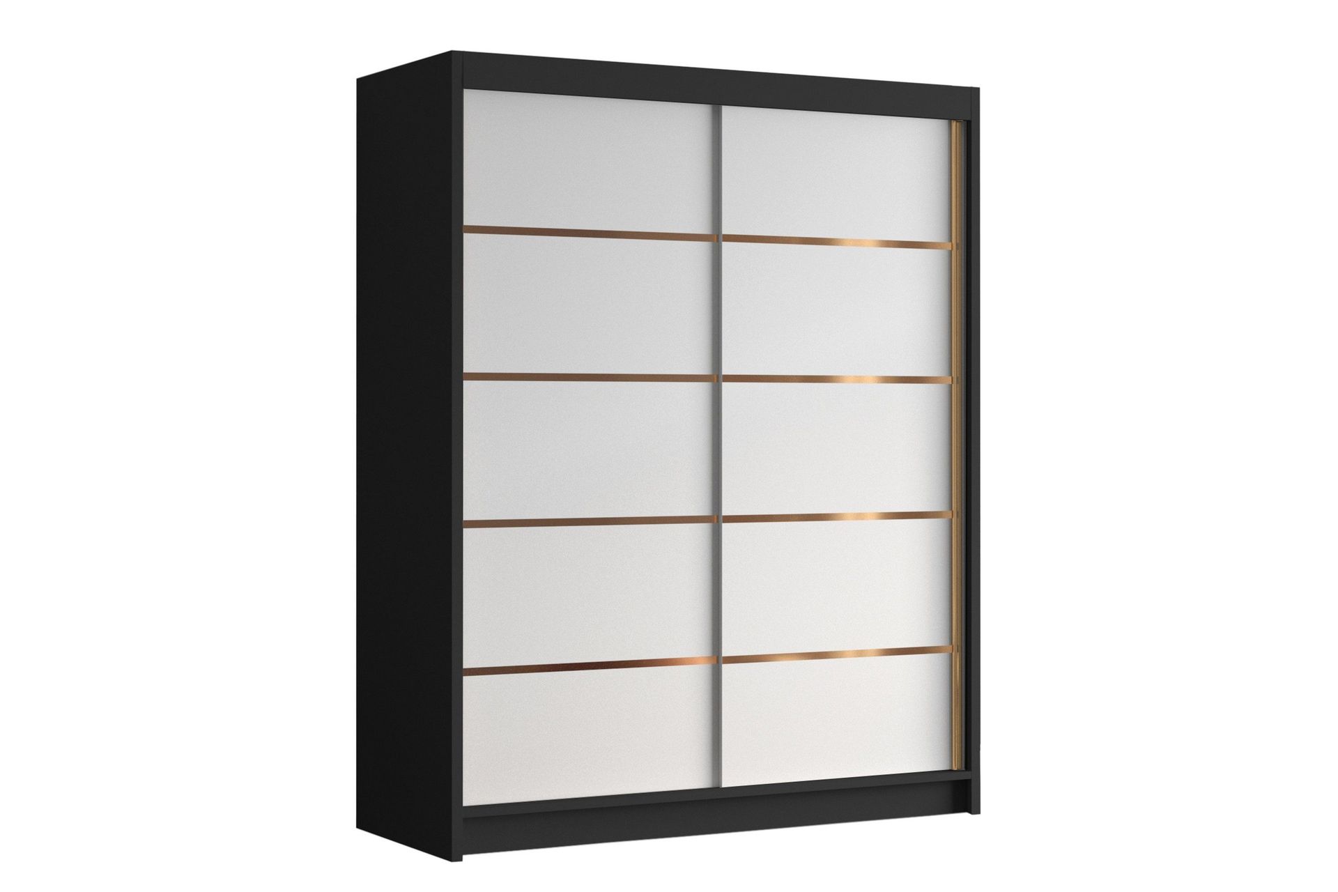 emet garderob 150x200 cm - vit/svart