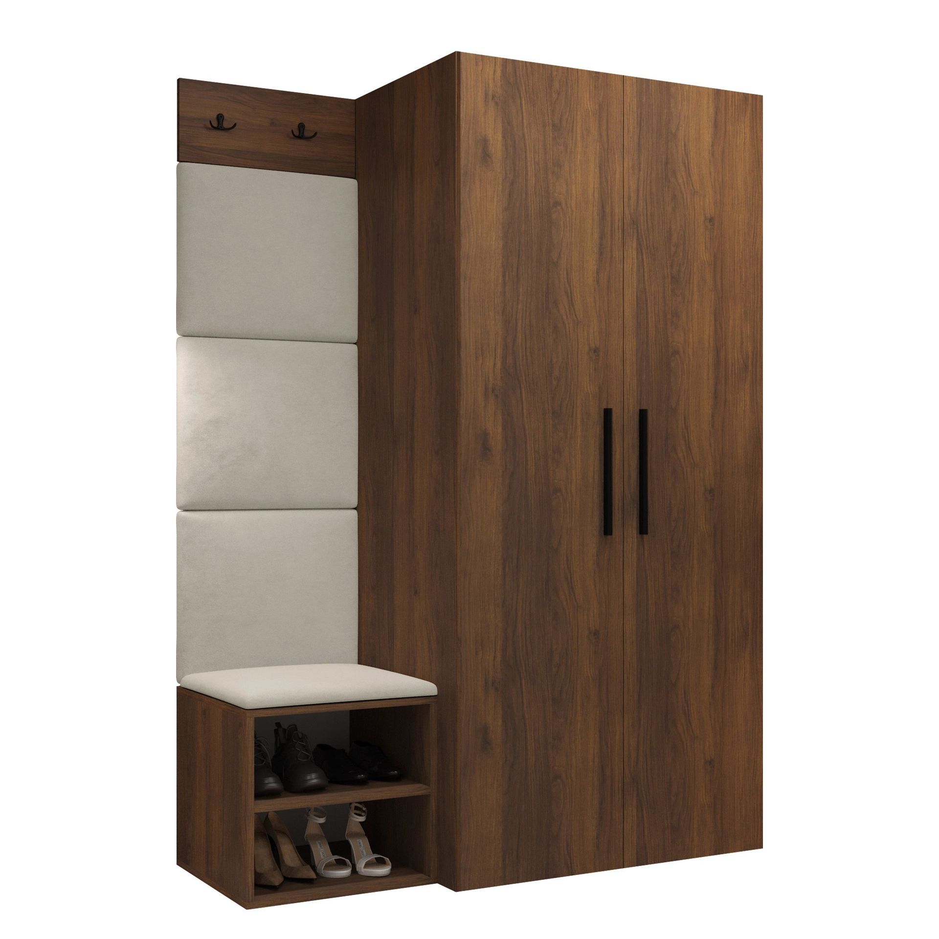 Farosa Hallmöbelset 122x191 cm - Valnöt + Manila 02