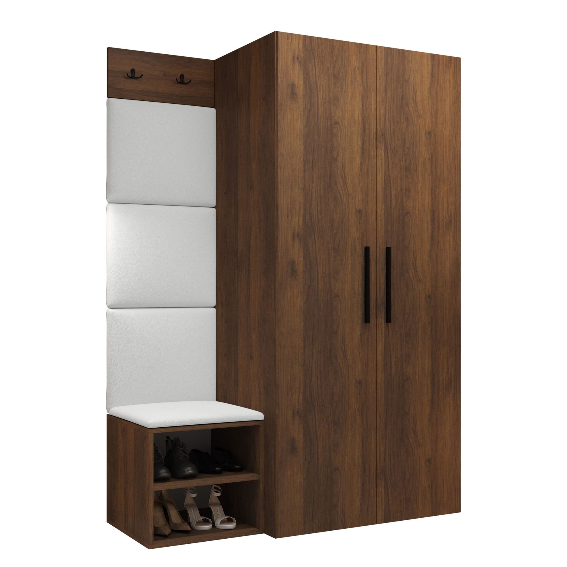 Farosa Hallmöbelset 122x191 cm - Valnöt + Soft 017