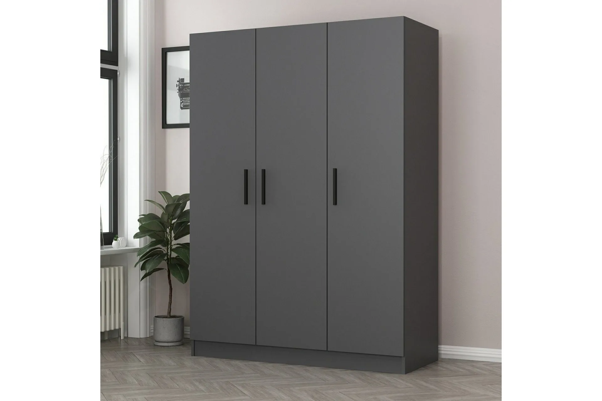 Fruitland Garderob 135 cm - Antracit