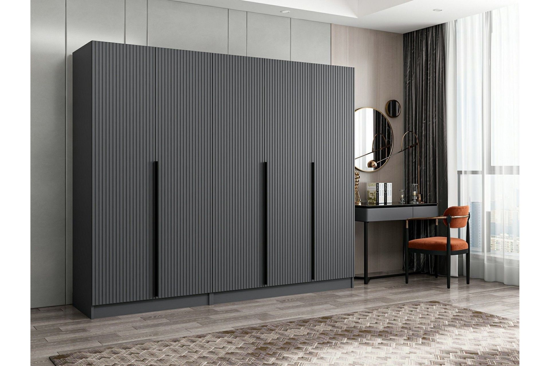 Fruitland Garderob 225 cm - Antracit