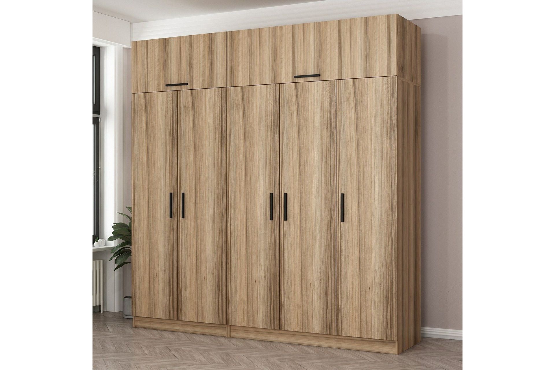 Fruitland Garderob 225 cm - Brun