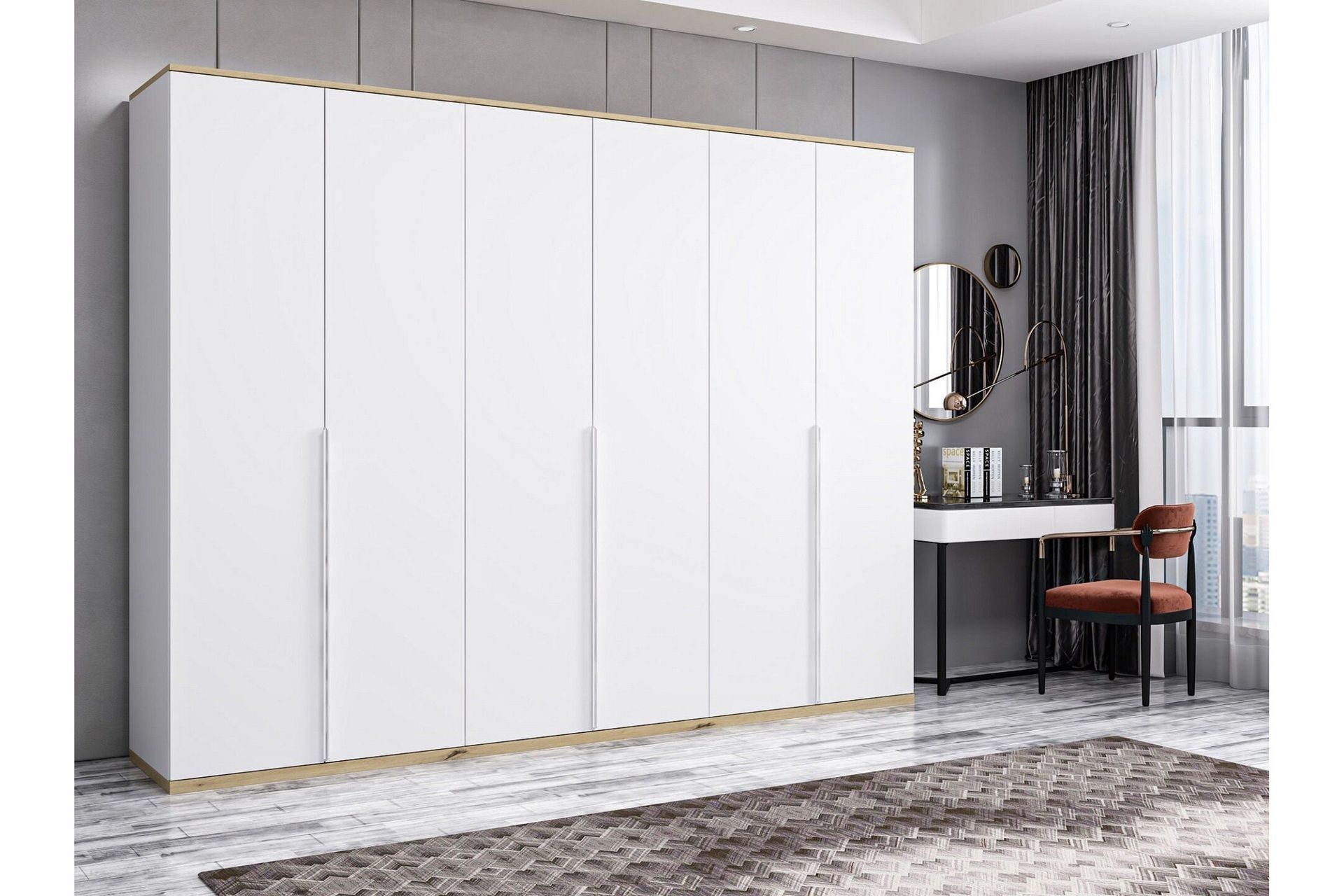 fruitland garderob 270x206 cm - vit