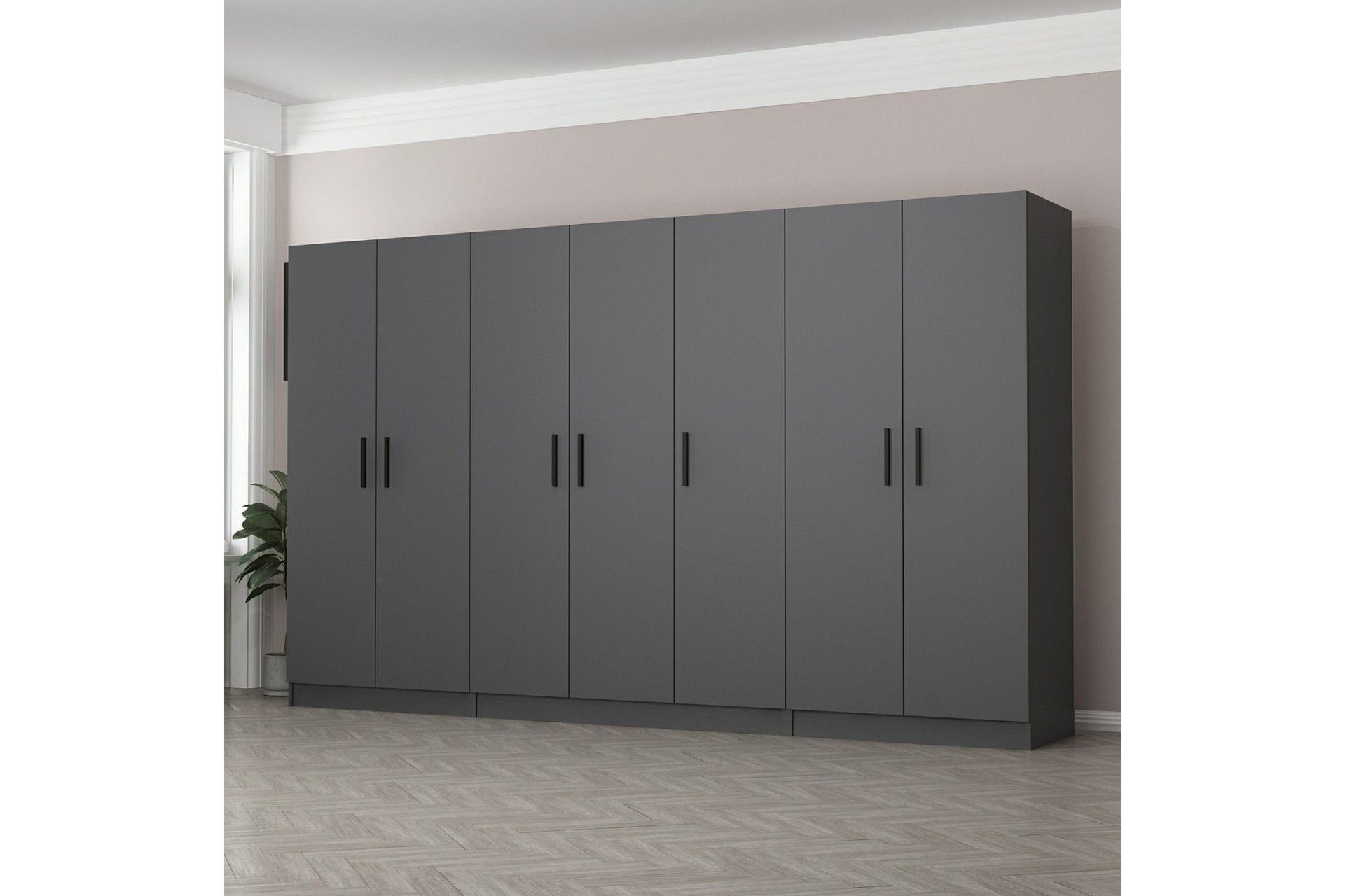 Fruitland Garderob 315 cm - Antracit