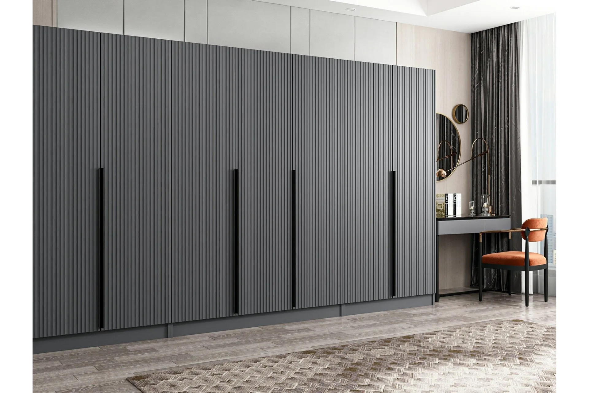 Fruitland Garderob 315 cm - Antracit