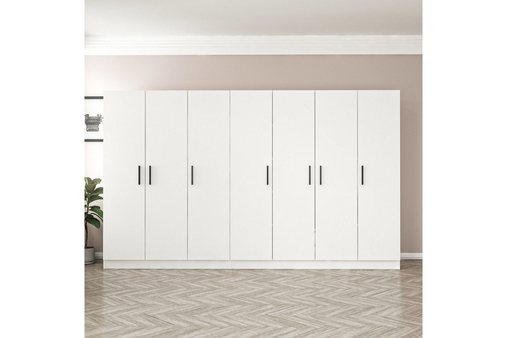 Fruitland Garderob 315 cm - Vit