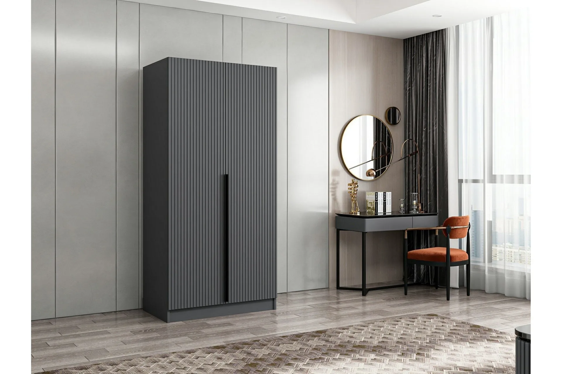 Fruitland Garderob 90 cm - Antracit