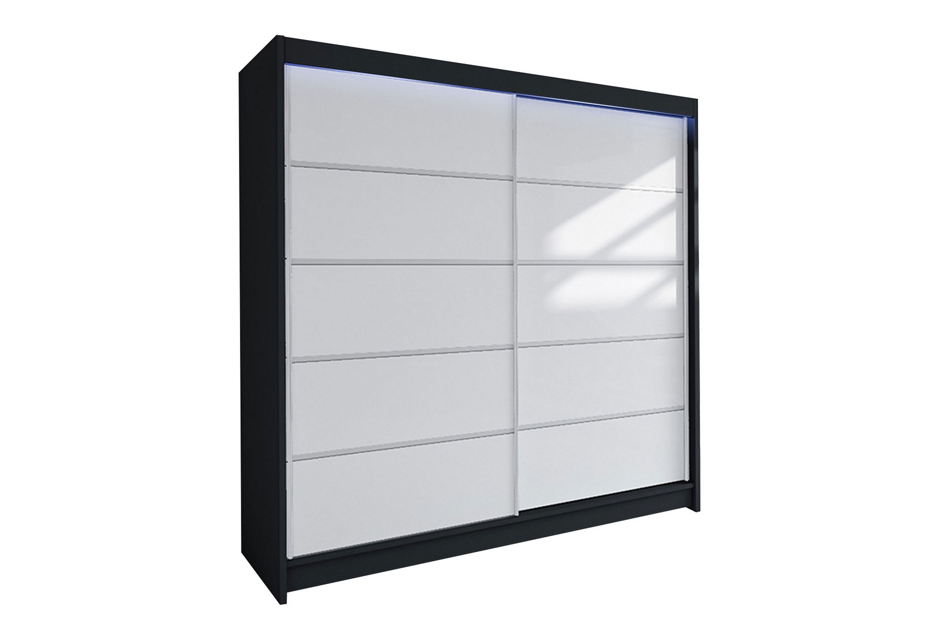 Garderob LED SvartVit