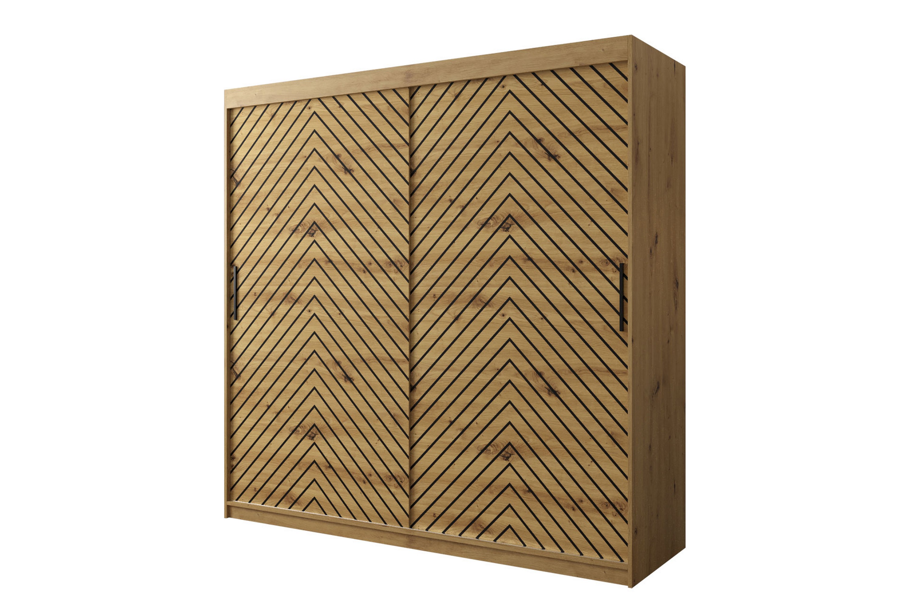 garderob 200 - svartnatur