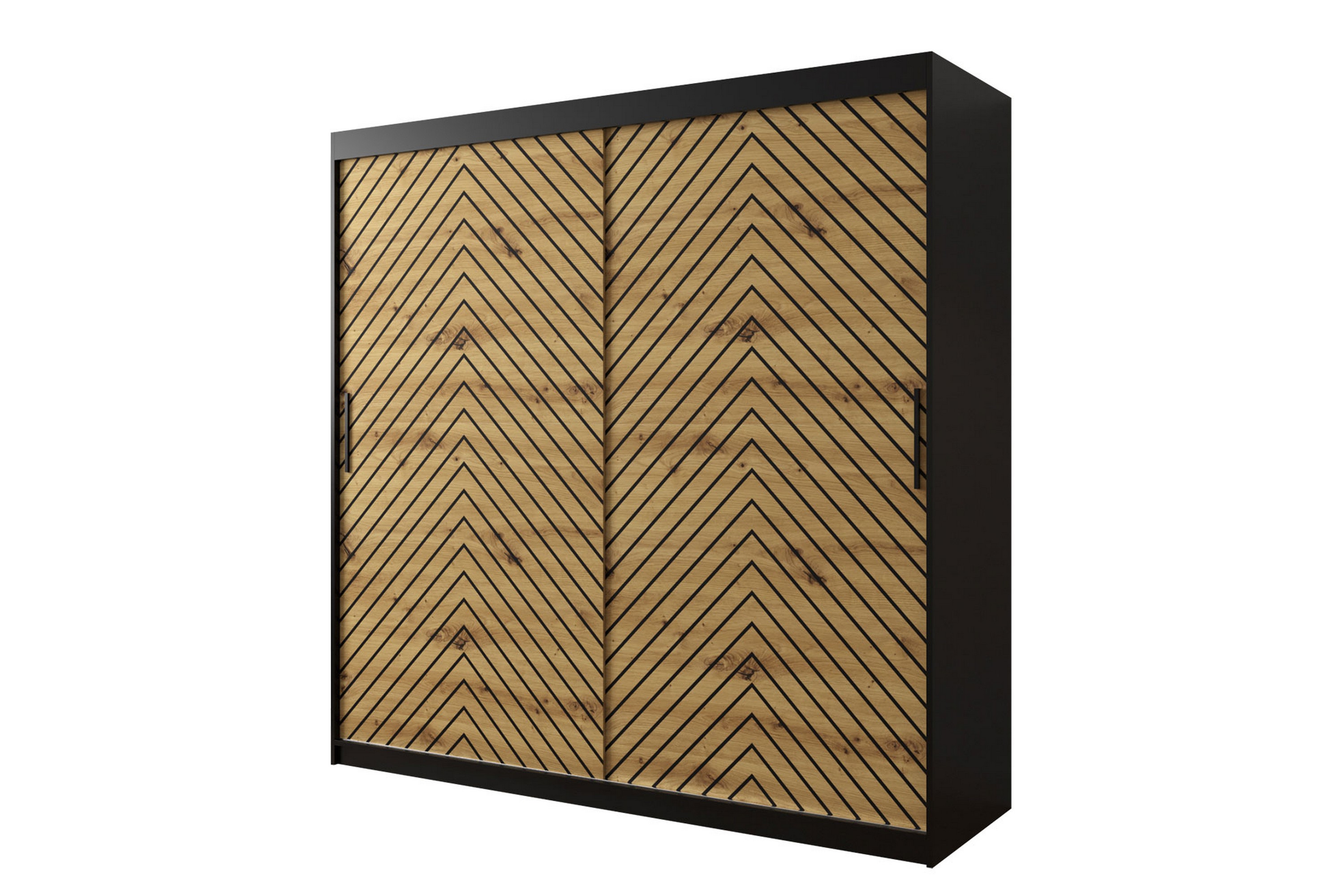 garderob 200 - svartnatur