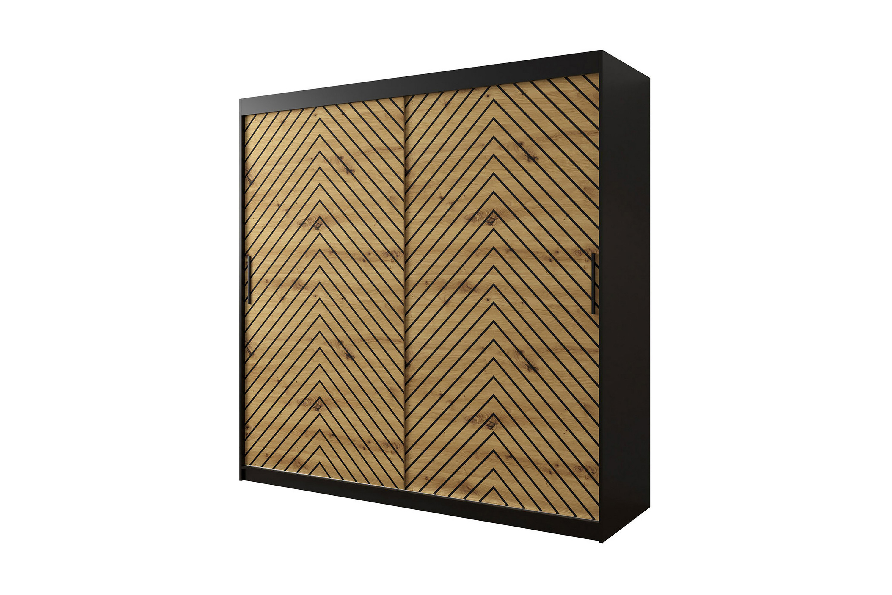 garderob 200 - svartnatur