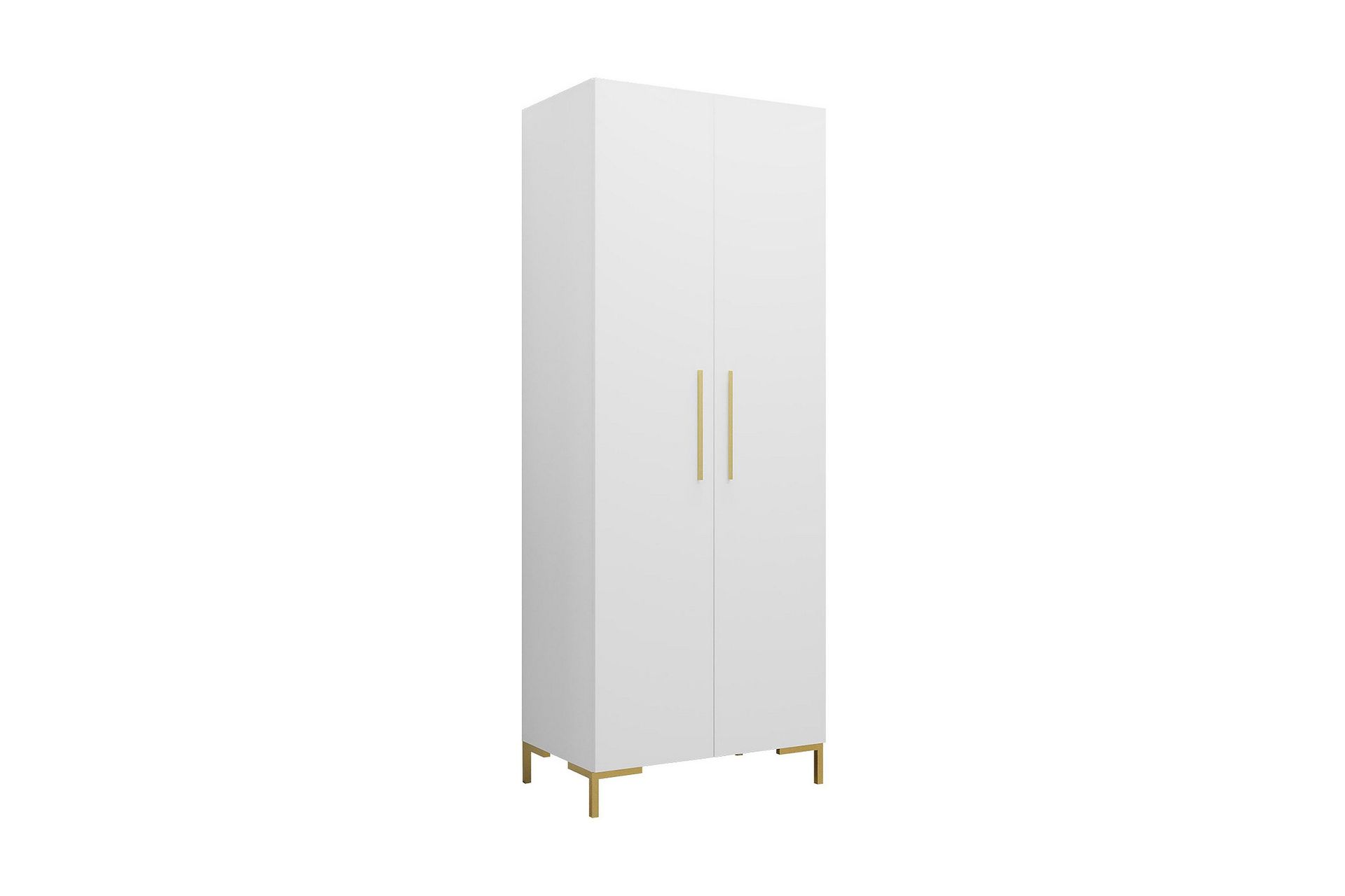 Garderob 74 cm i M&aring;lat Tr&auml; - VitGuld