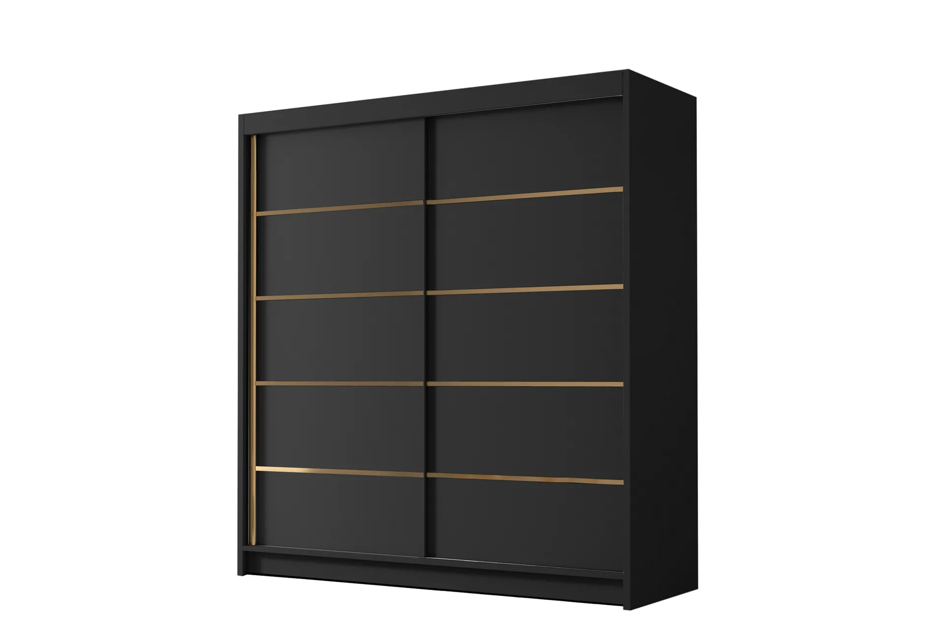 garderob bali 180x215 cm - svart