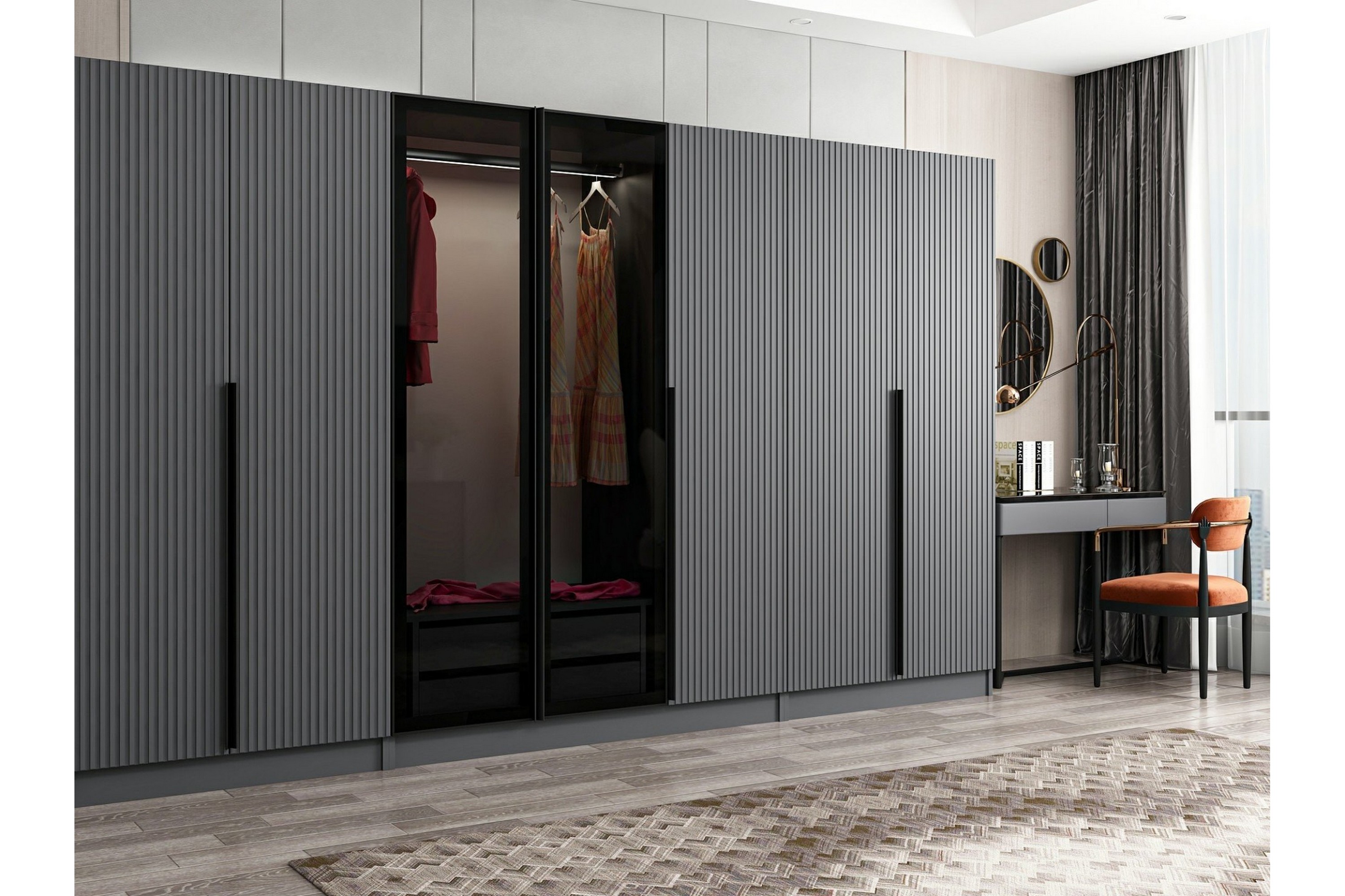 garderob cambrian 315 cm - antracit