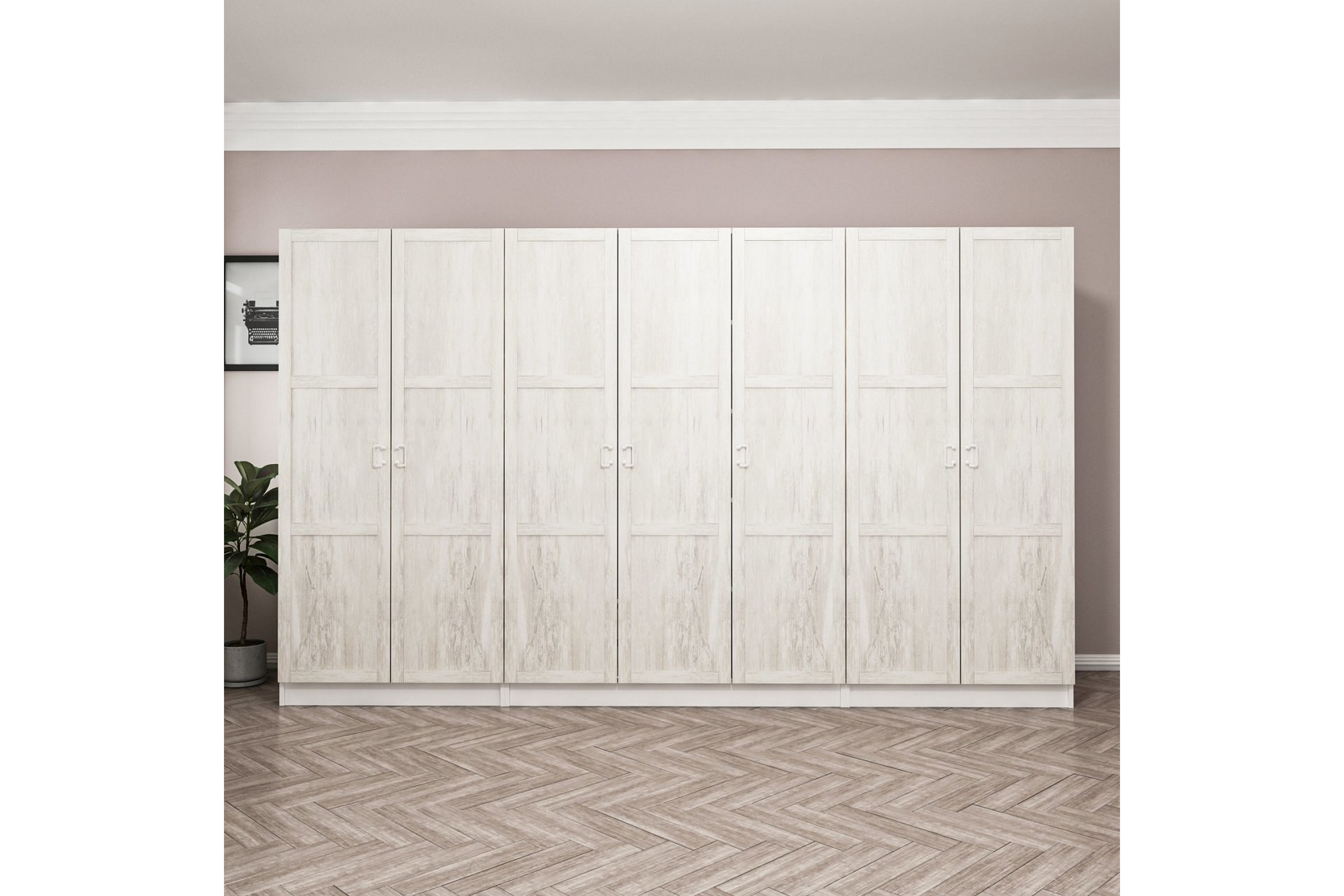 garderob cambrian 315 cm - vit