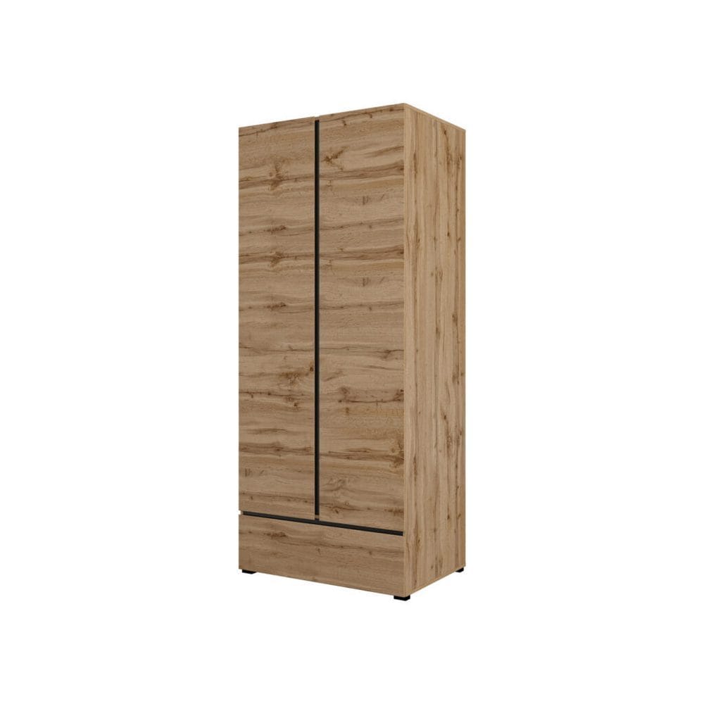 Garderob Cross S 2 d&ouml;rrar 1 l&aring;da - Wotan Ek