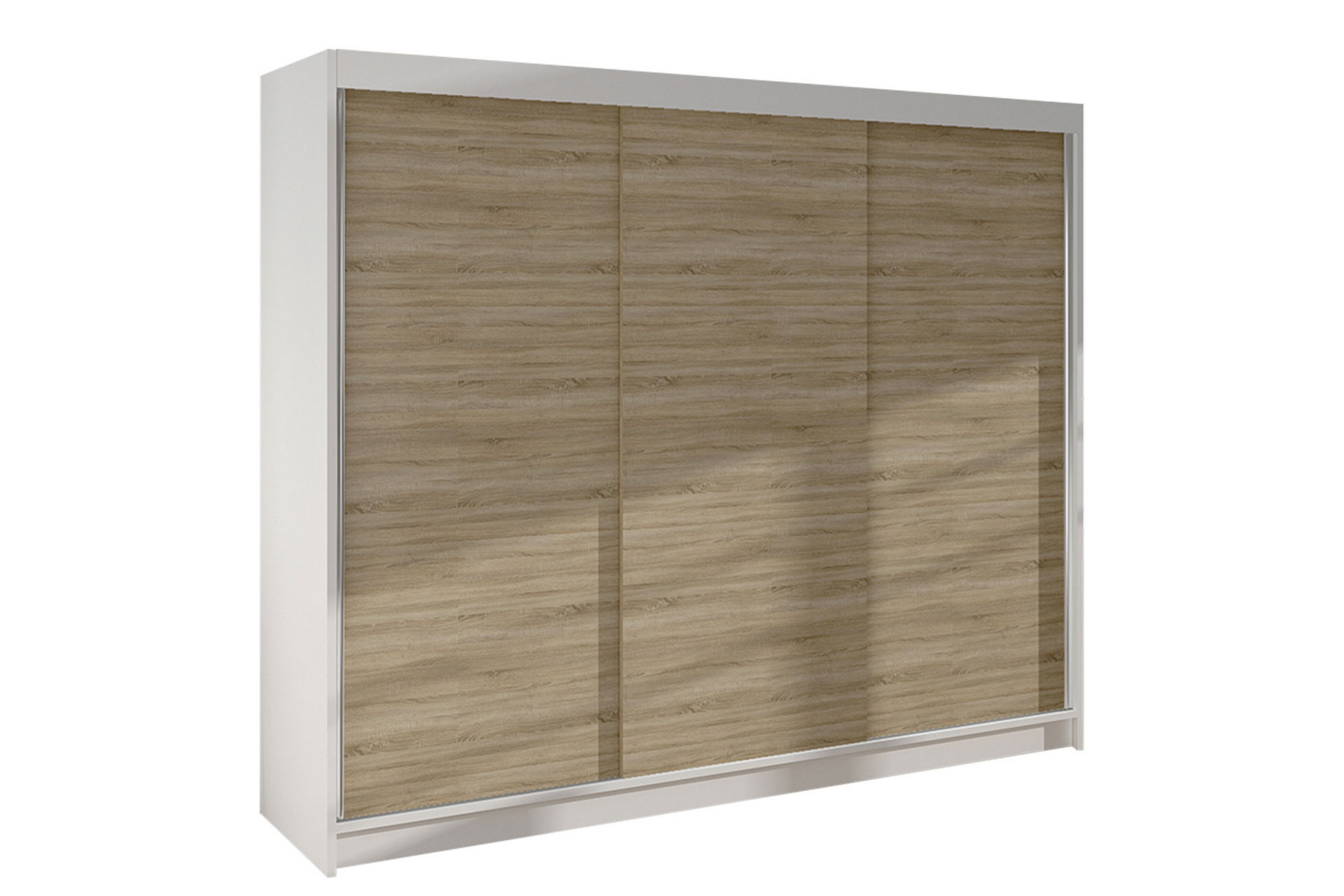 Garderob Cyria 200x215 cm Brun/Vit
