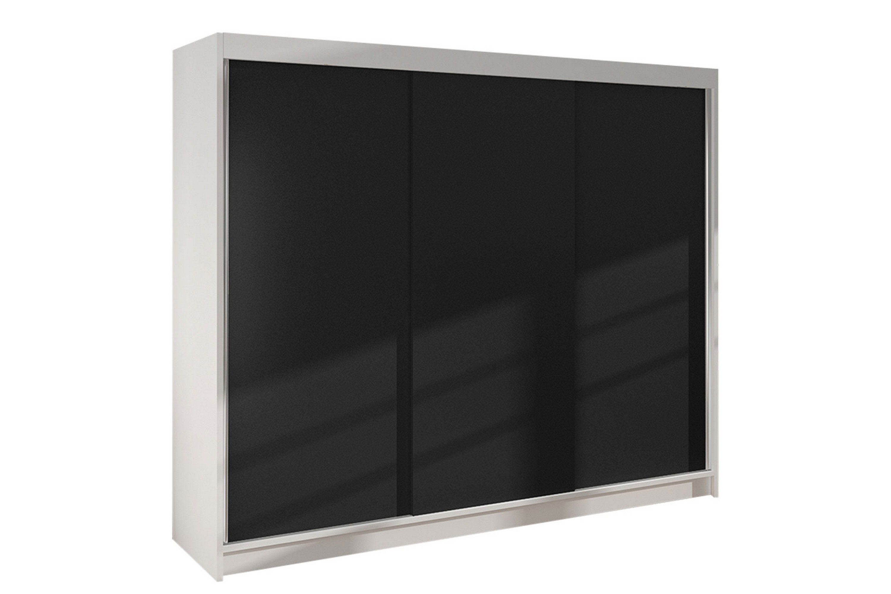Garderob Cyria 200x215 cm Svart/Vit