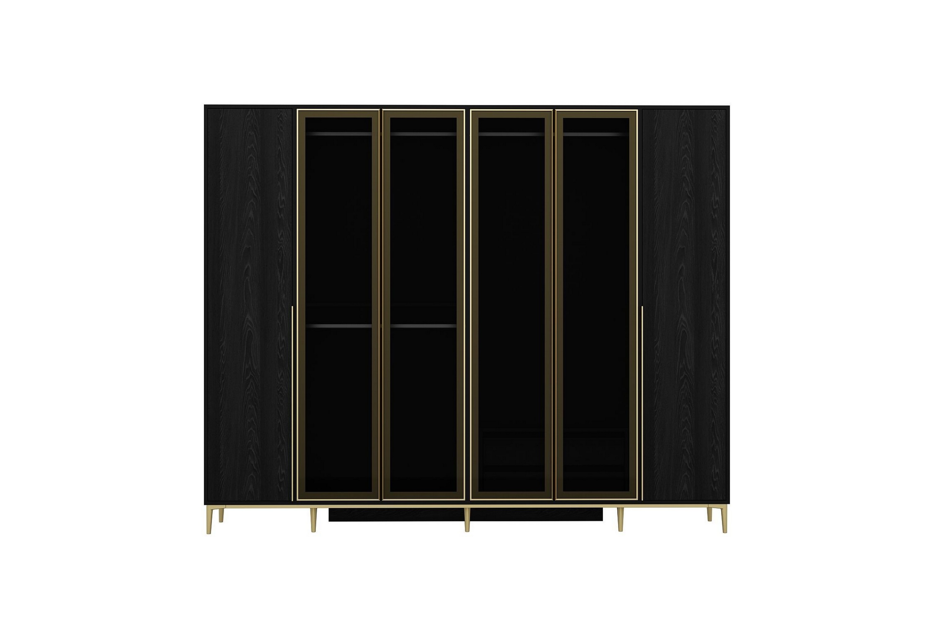 Garderob Elevate 268x218 cm Svart