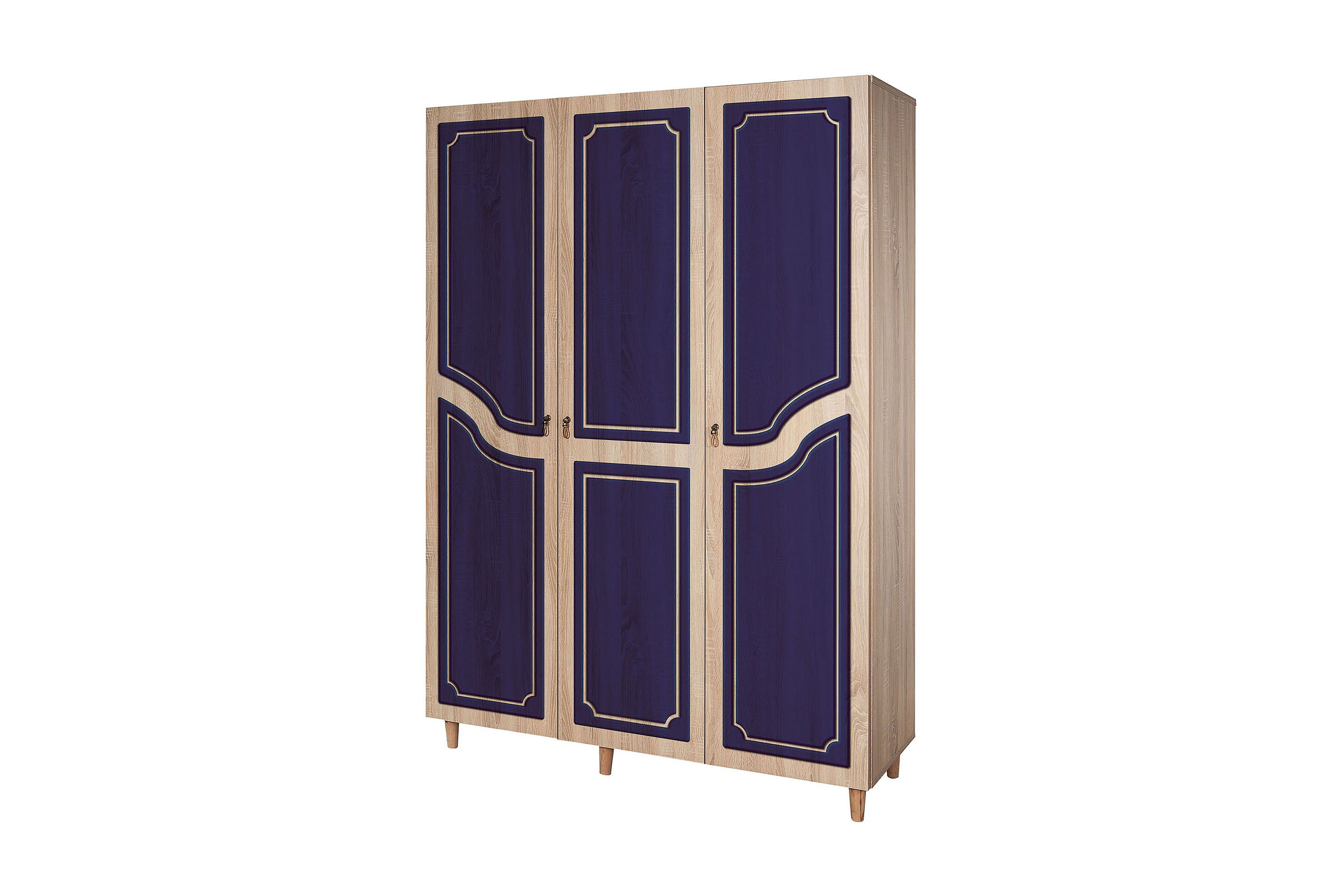 Garderob Gillberga 135 cm Brun/Lila